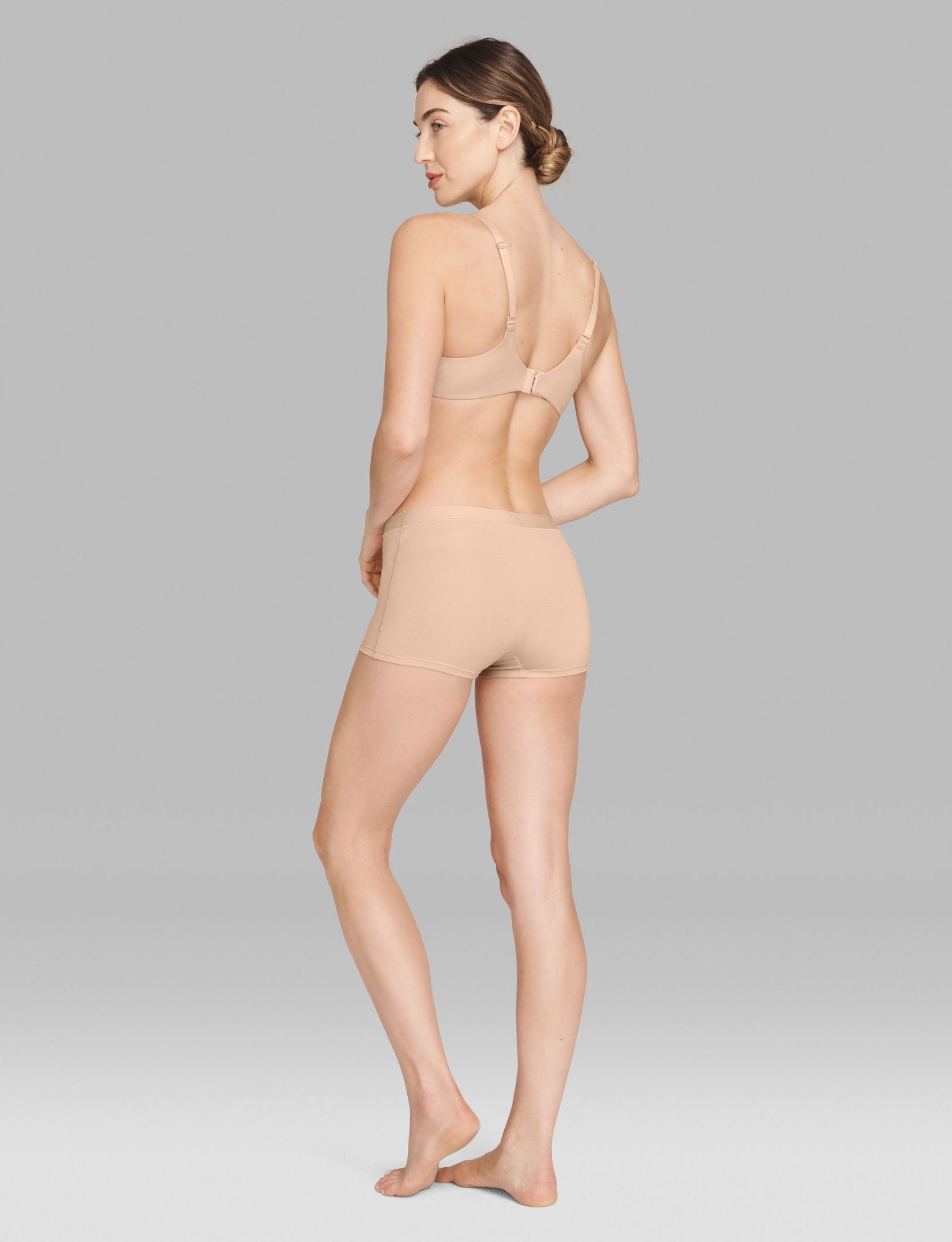 Women's Cool Cotton Boyshort::Maple Sugar