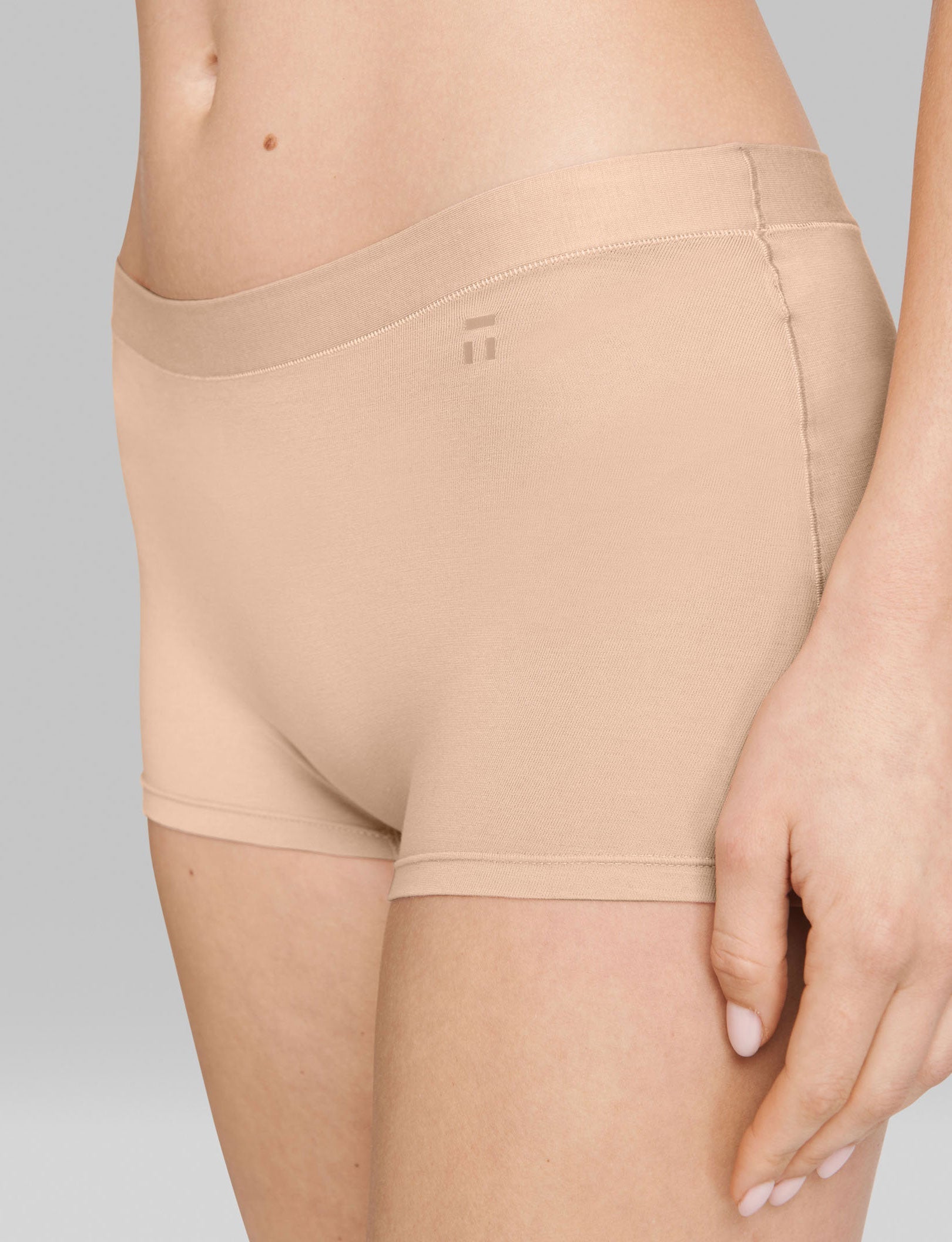 Women's Cool Cotton Boyshort::Maple Sugar