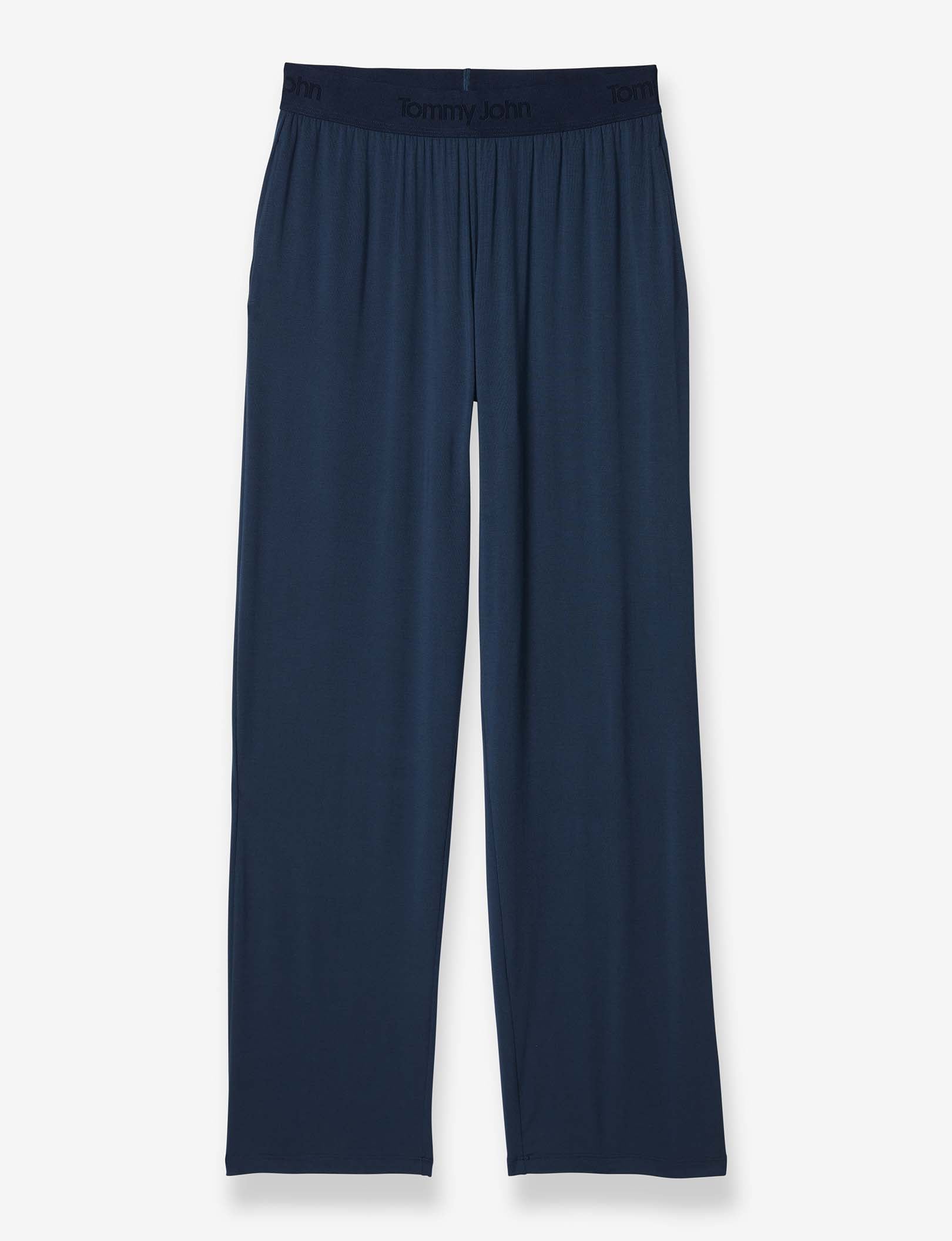 Women's Second Skin Sleep Tank & Pant Basic Set::Dress Blues