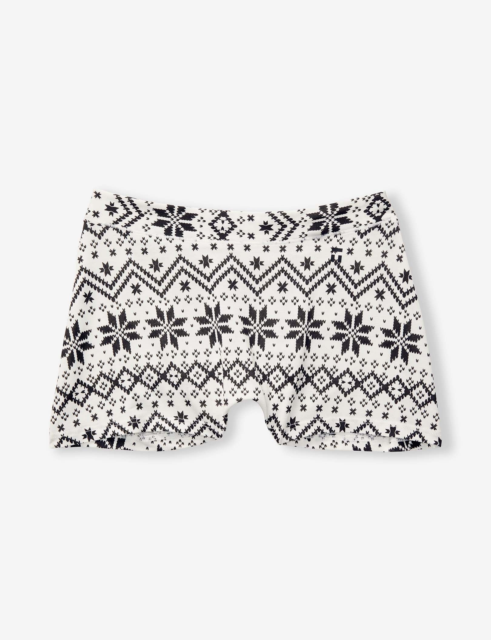 Women's Second Skin Boyshort::Coconut Milk Vintage Sweater