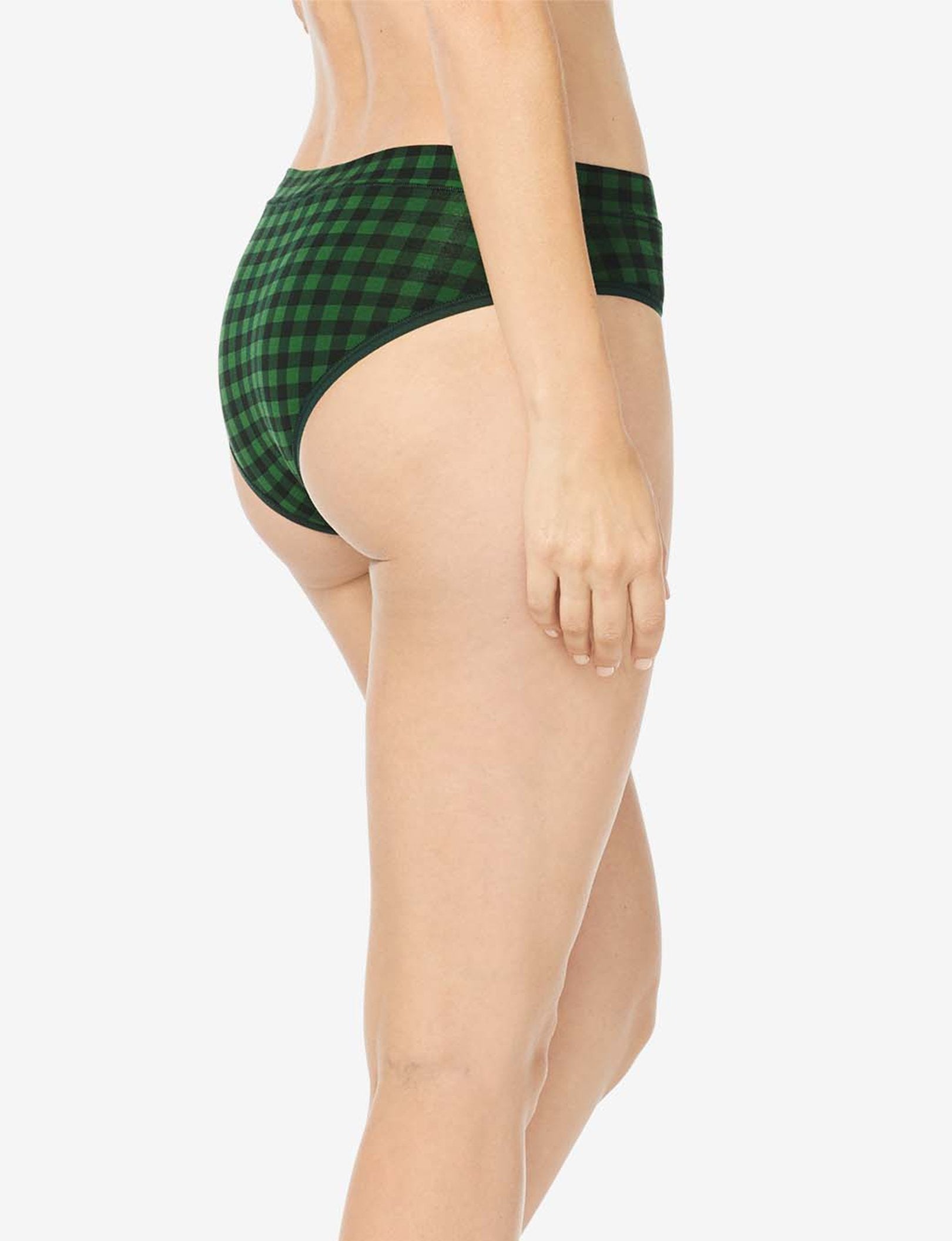 Women's Cool Cotton Cheeky::Pine Grove Gingham