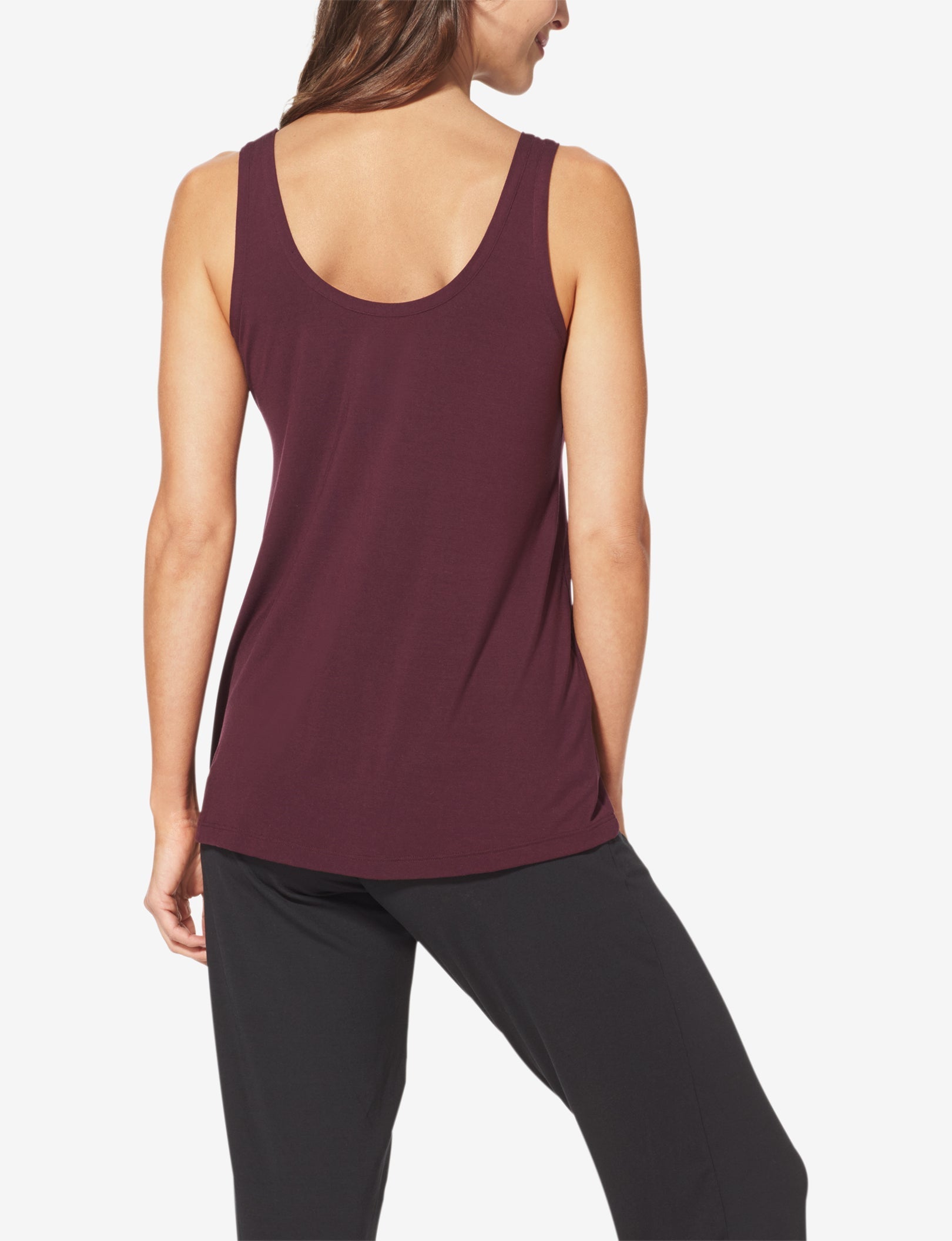 Women's Second Skin Sleep Tank & Short Basic Set::Winetasting