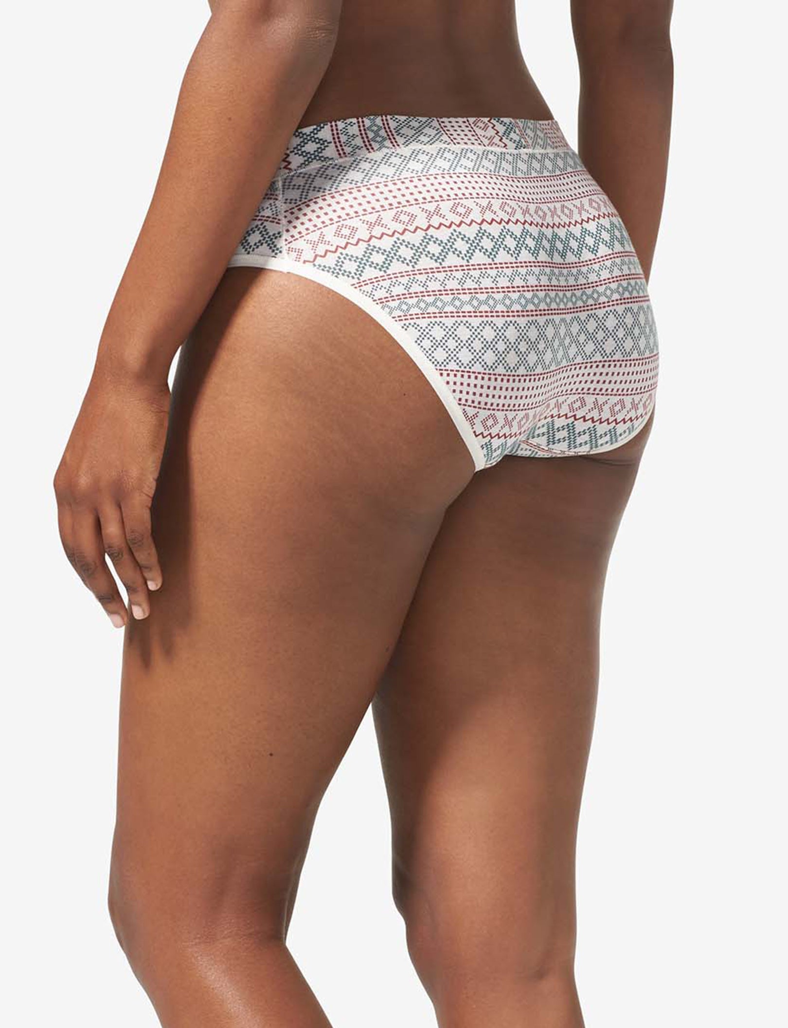 Women's Cool Cotton Brief::Oatmeal Stitch Fair Isle