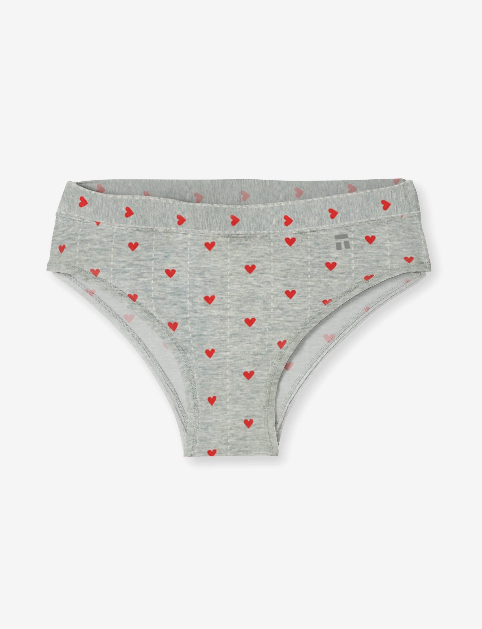 Women's Cool Cotton Cheeky::Sweetheart Heather Grey