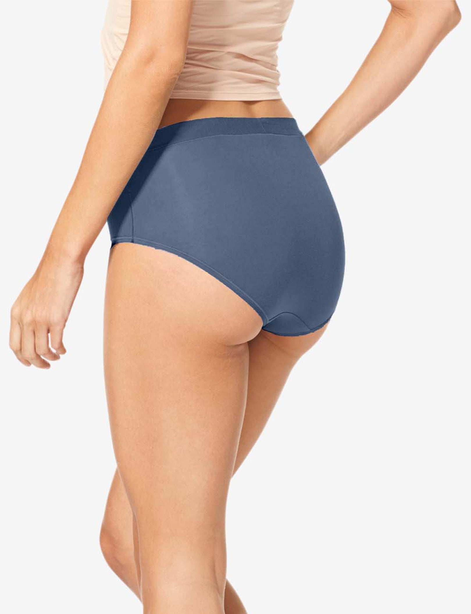 Women's Second Skin High Rise Brief::Bering Sea