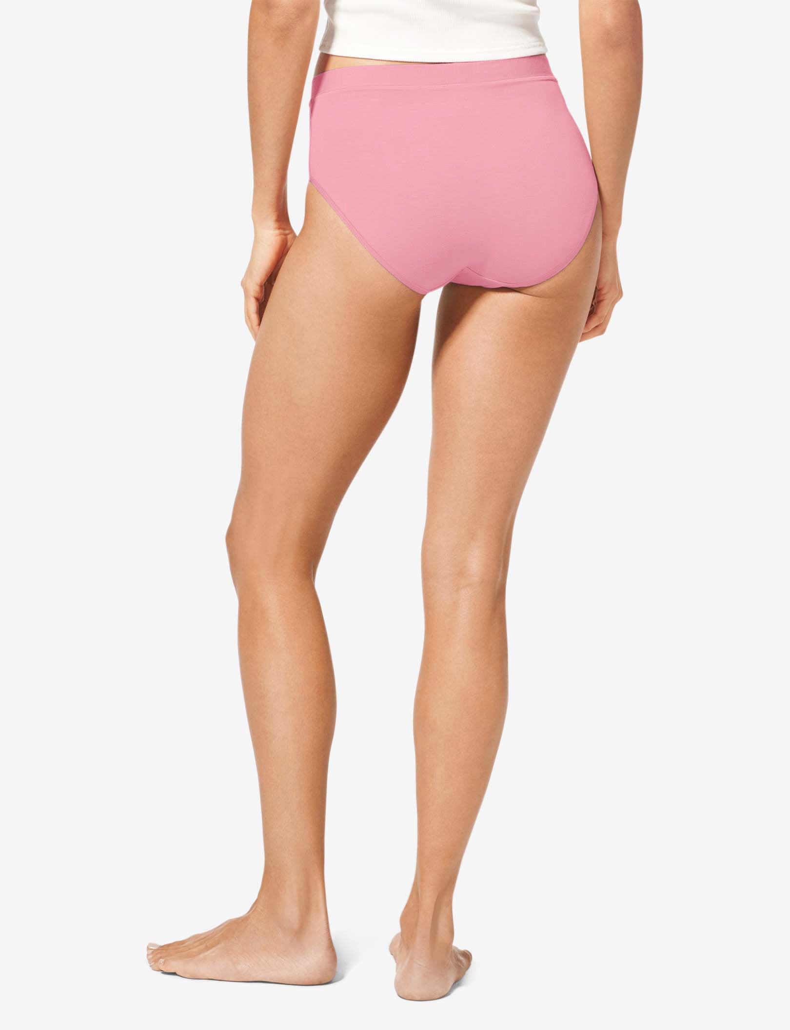 Women's Second Skin High Rise Brief::Geranium Pink