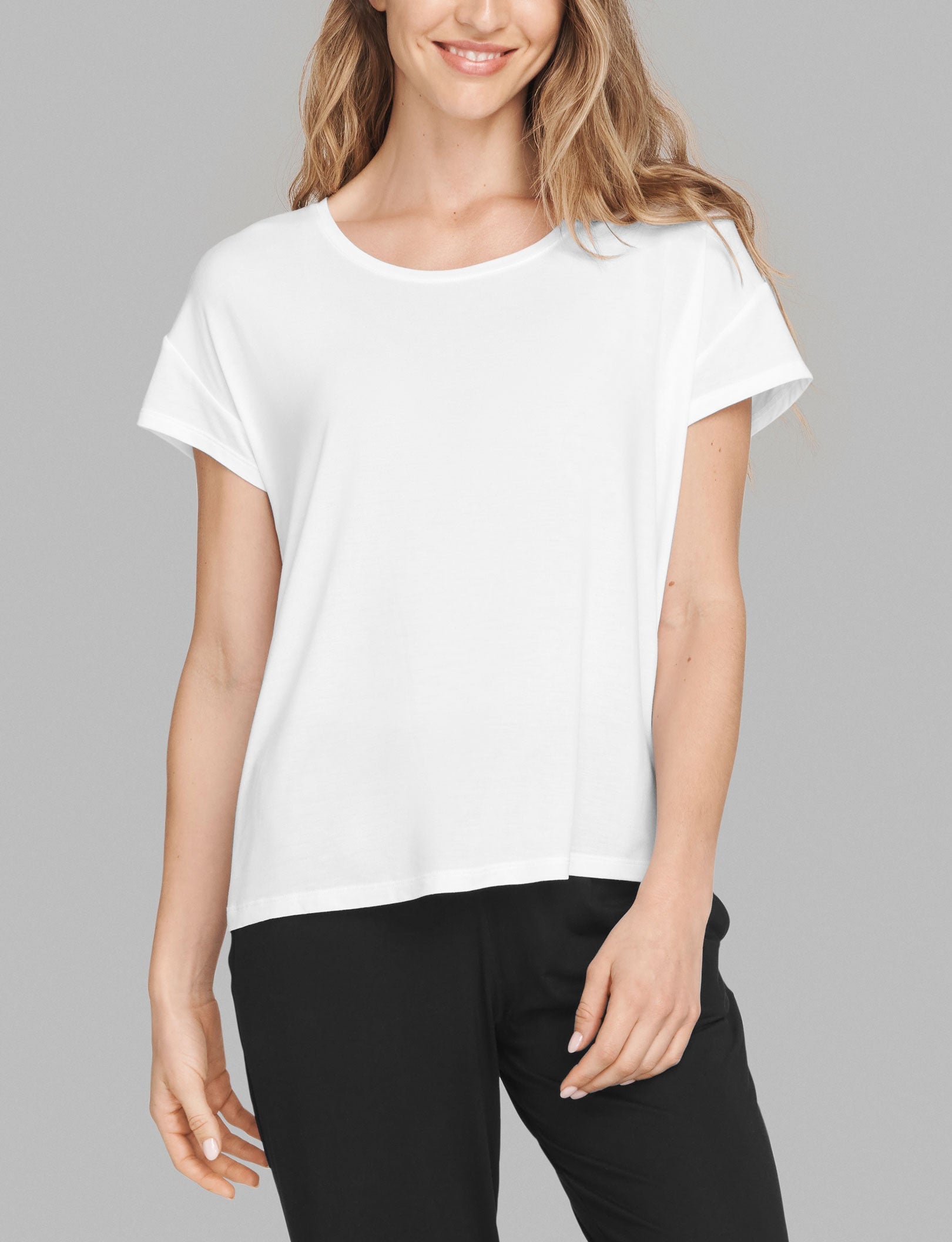 Women's Second Skin Sleep Tee::White
