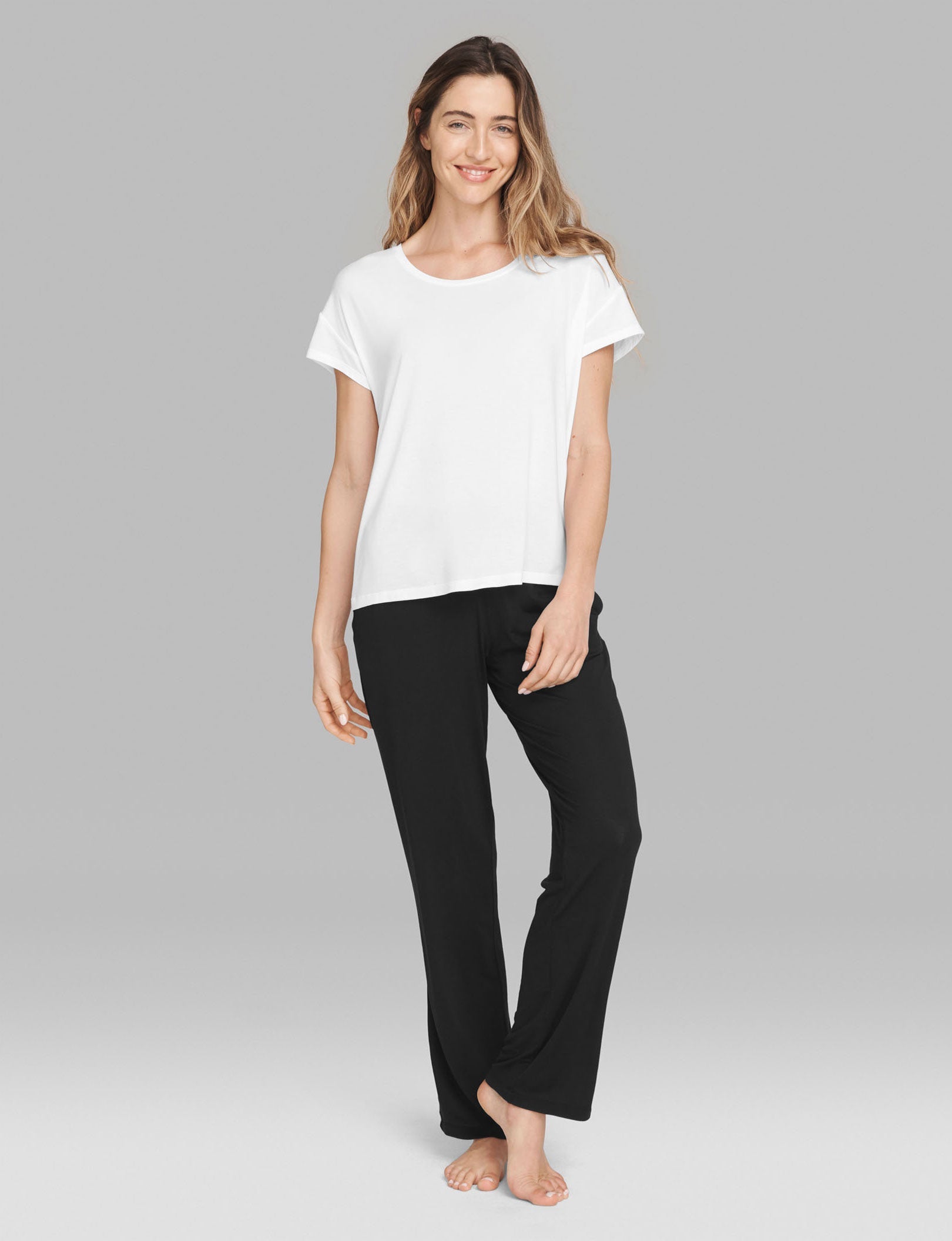 Women's Second Skin Sleep Tee::White