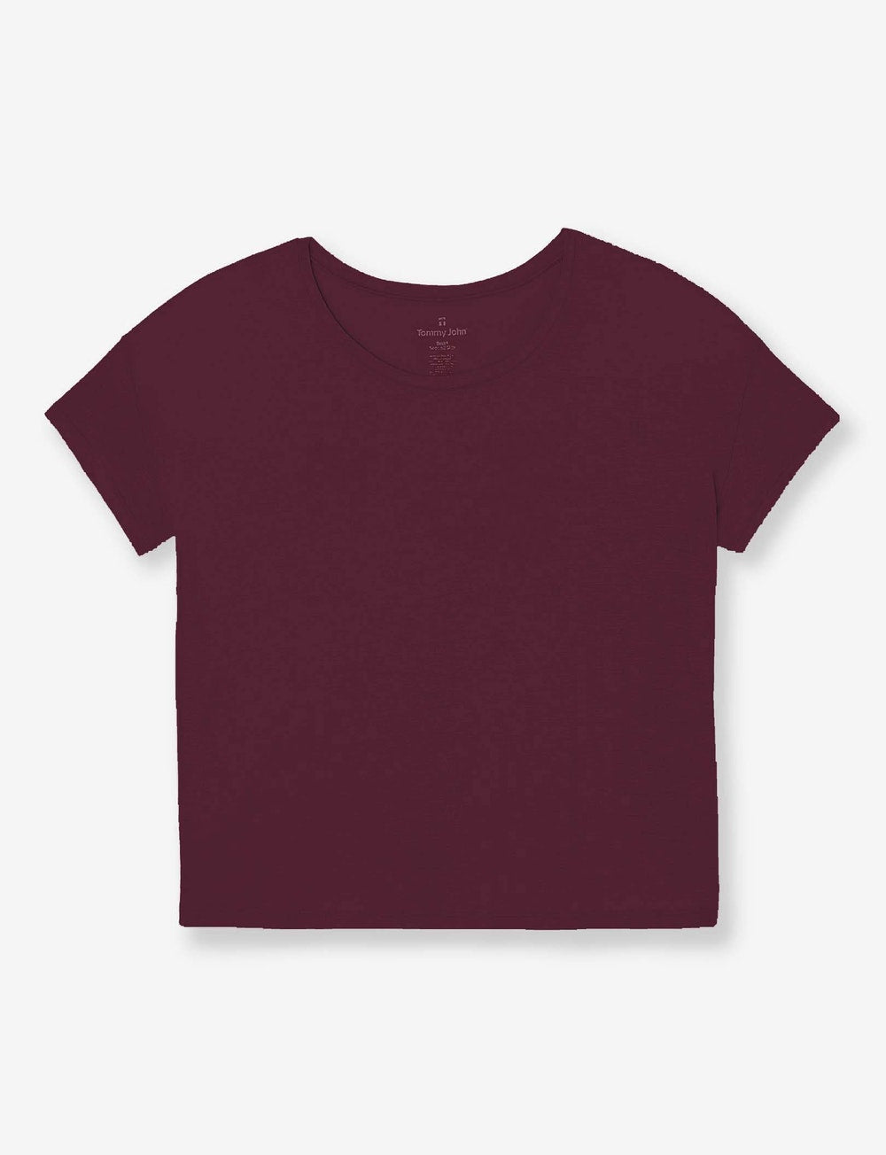 Women's Second Skin Sleep Tee & Short Basic Set::Winetasting