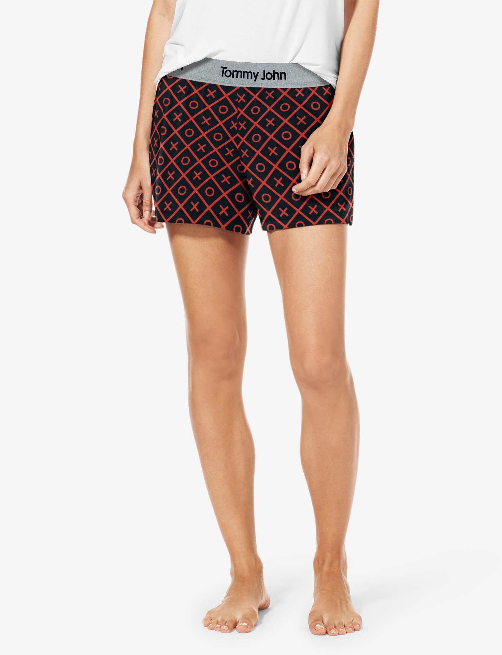Women's Second Skin Sleep Short::Exs and Ohs