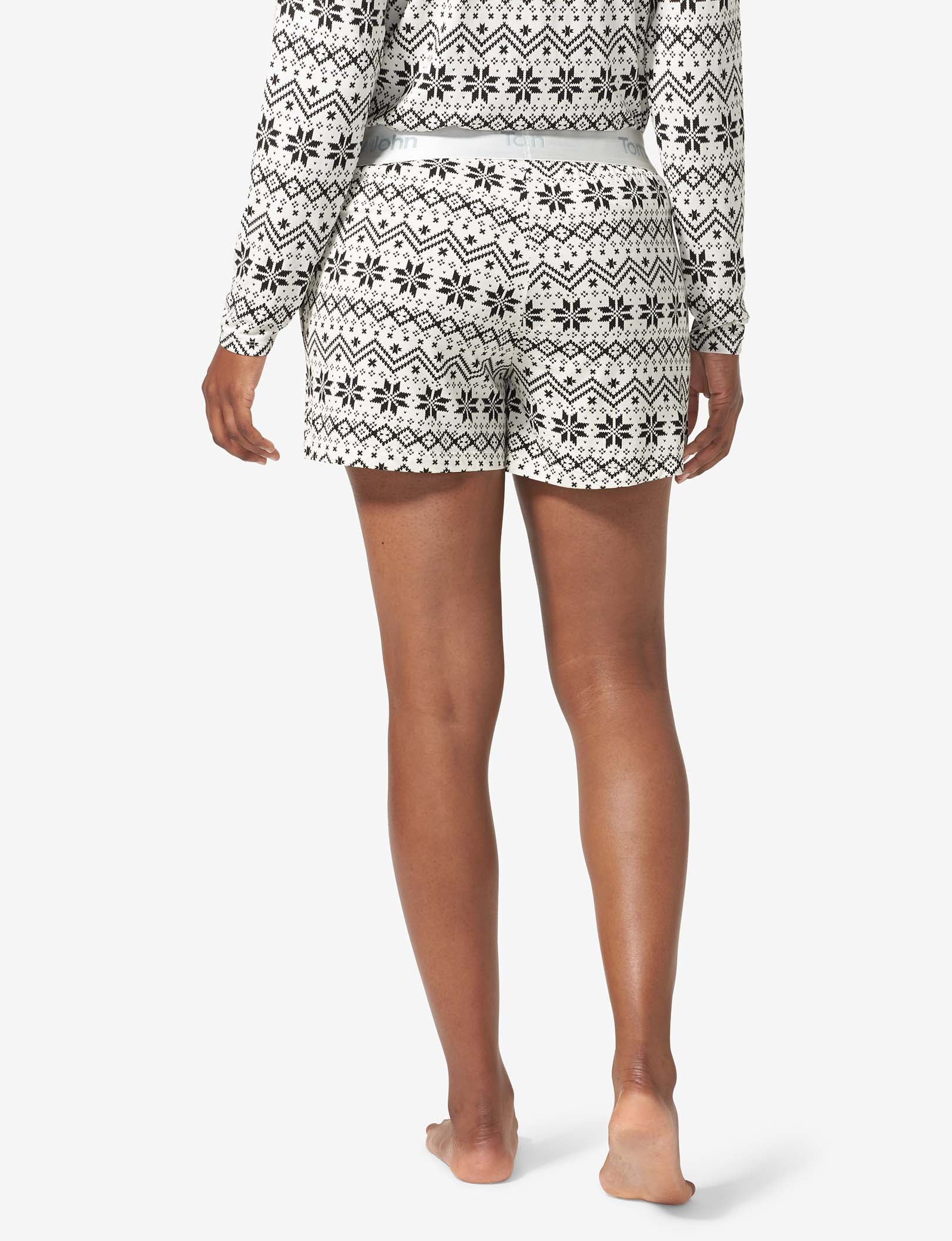 Women's Second Skin Sleep Short::Coconut Milk Vintage Sweater