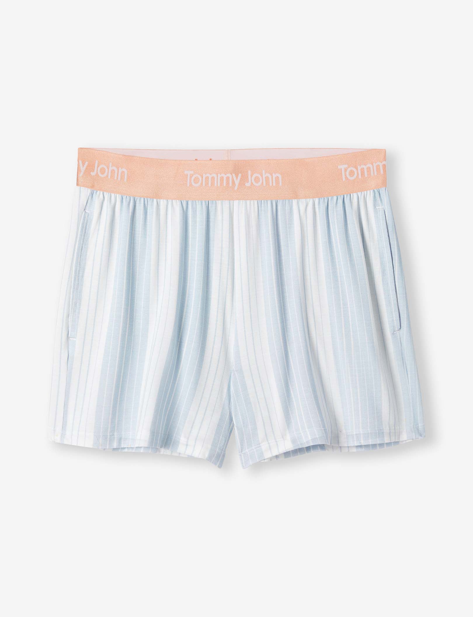 Women's Second Skin Sleep Short::Skyway Serenity Stripe