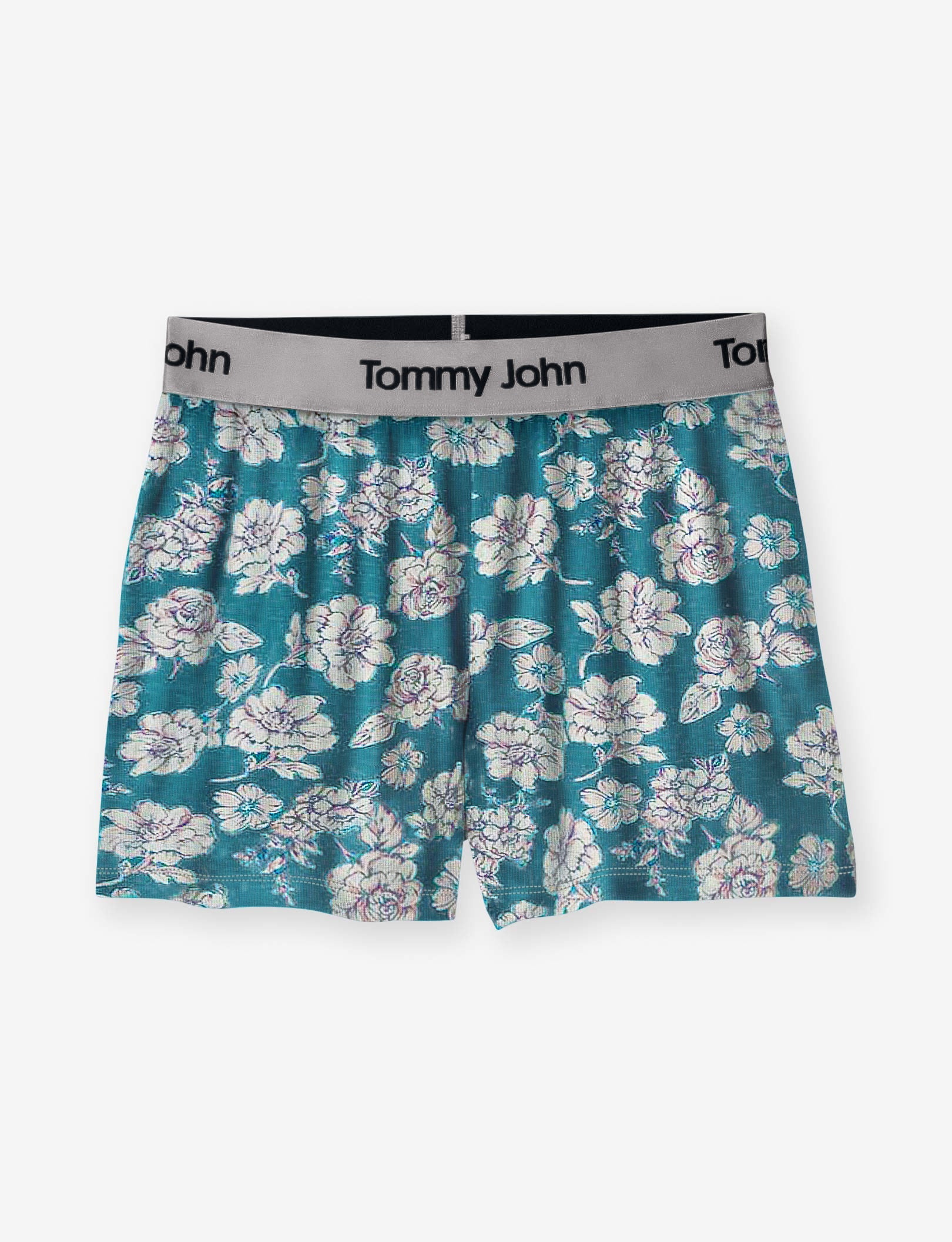 Women's Second Skin Sleep Short::Blue Coral Spring Bloom