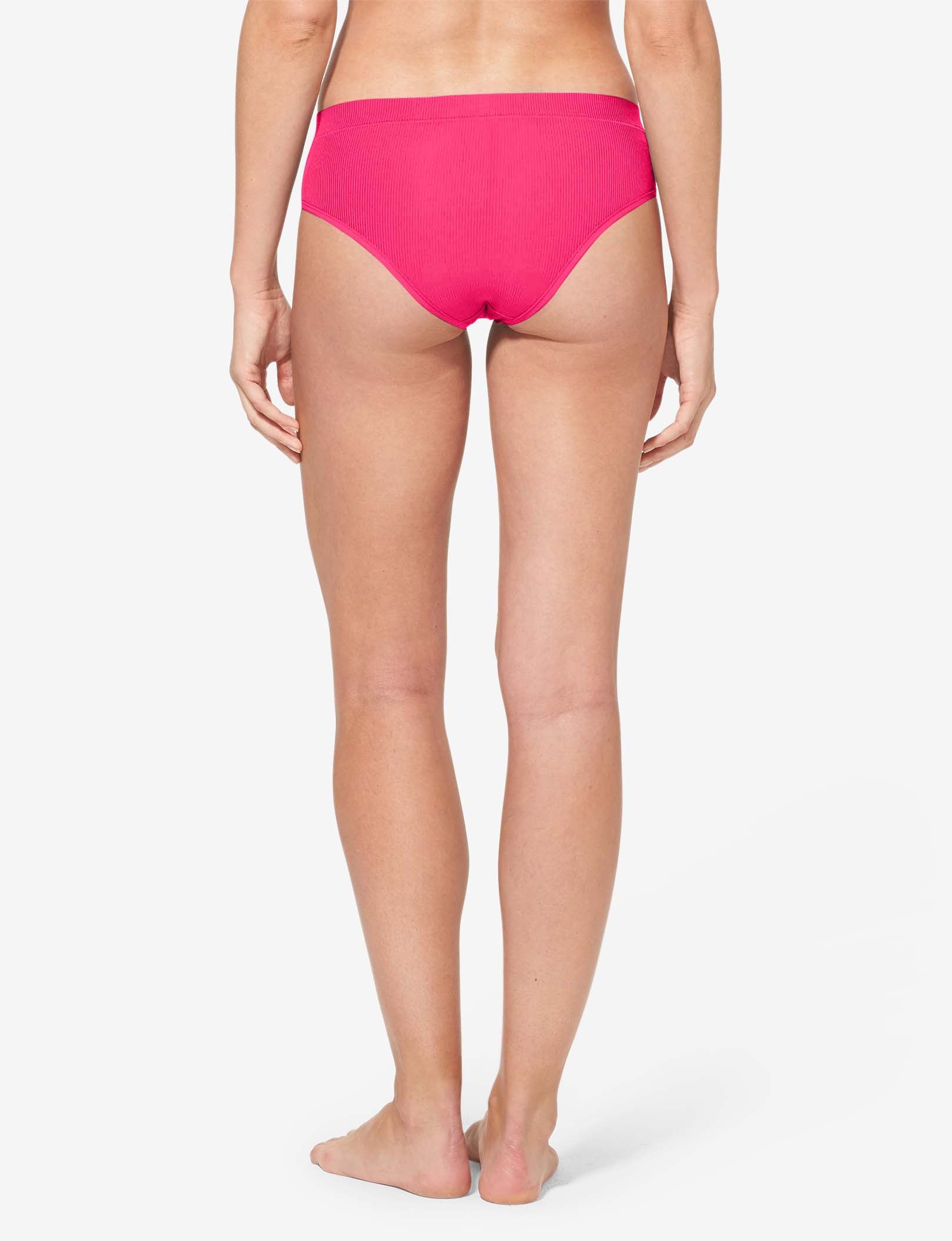 Women's Second Skin Cheeky, Micro Rib::Beetroot Purple Micro Rib