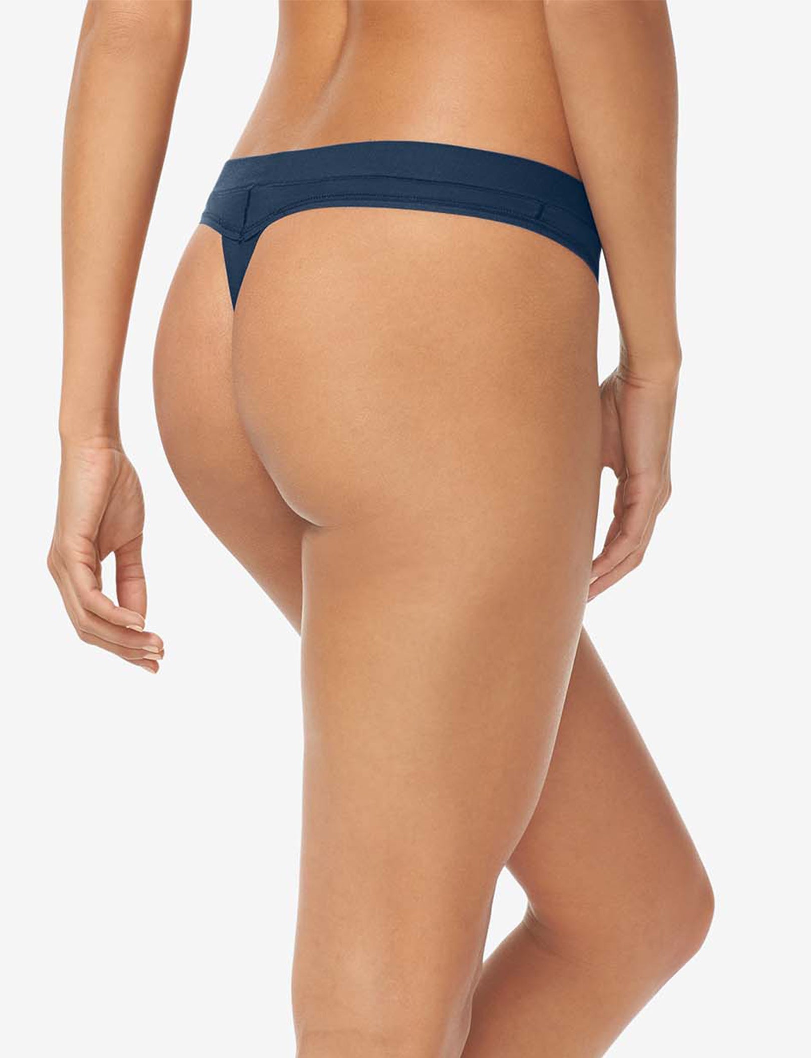 Women's Second Skin Thong::Dress Blues