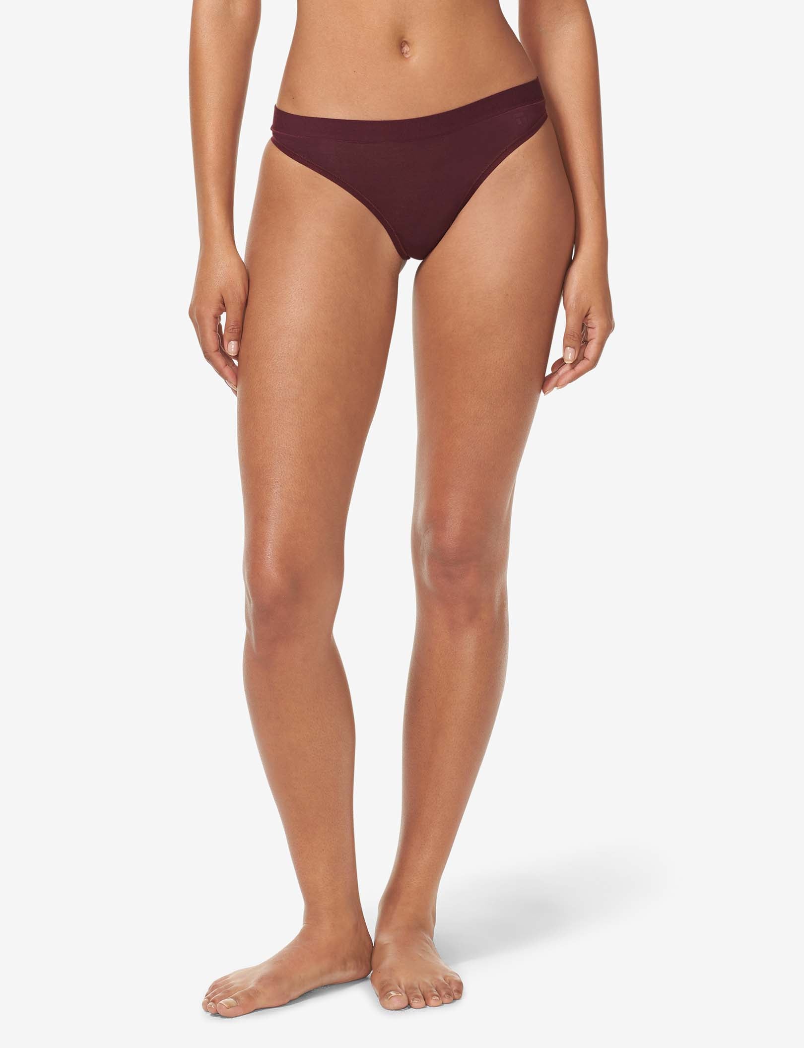 Women's Second Skin Thong::Winetasting