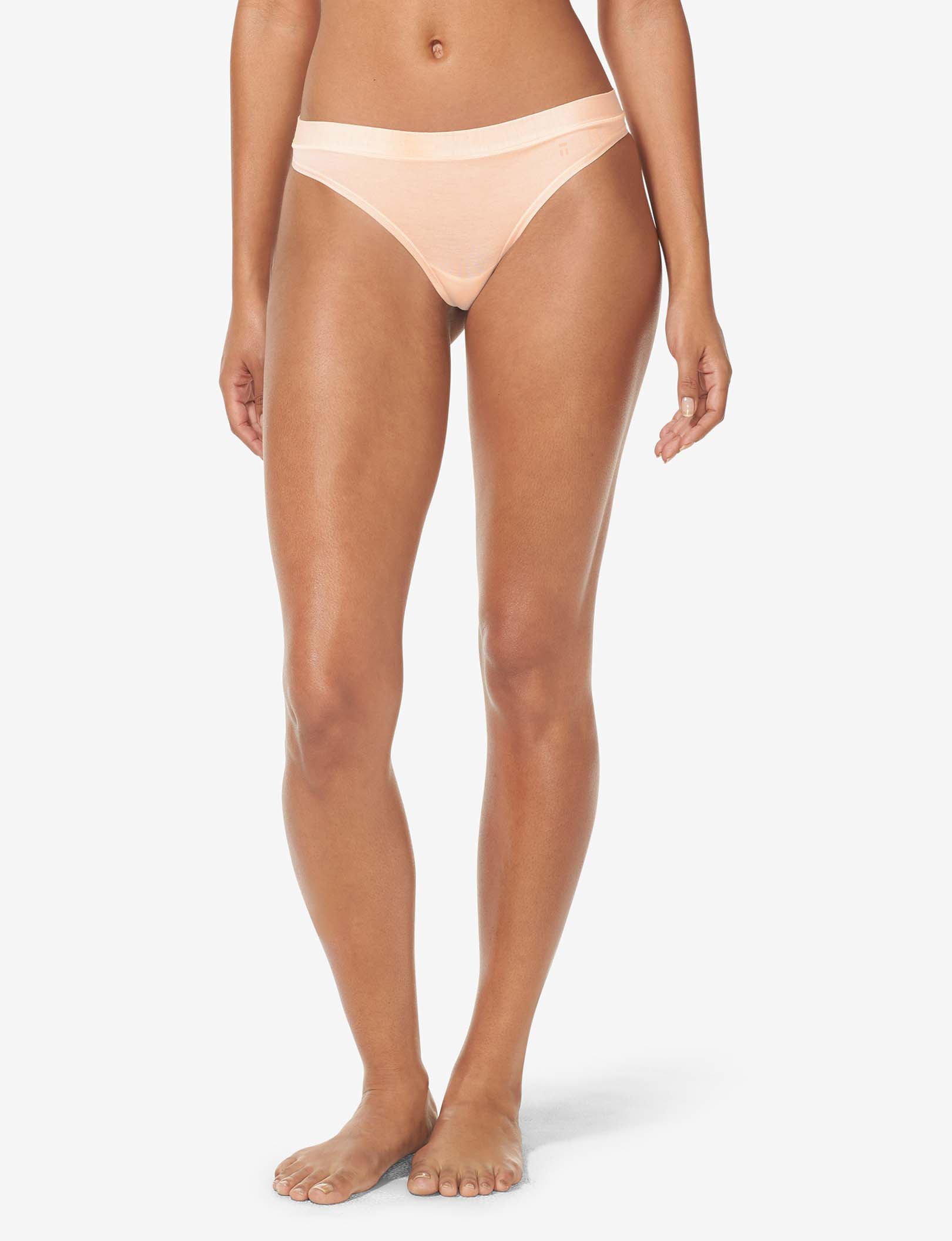 Women's Second Skin Thong::Soft Pink