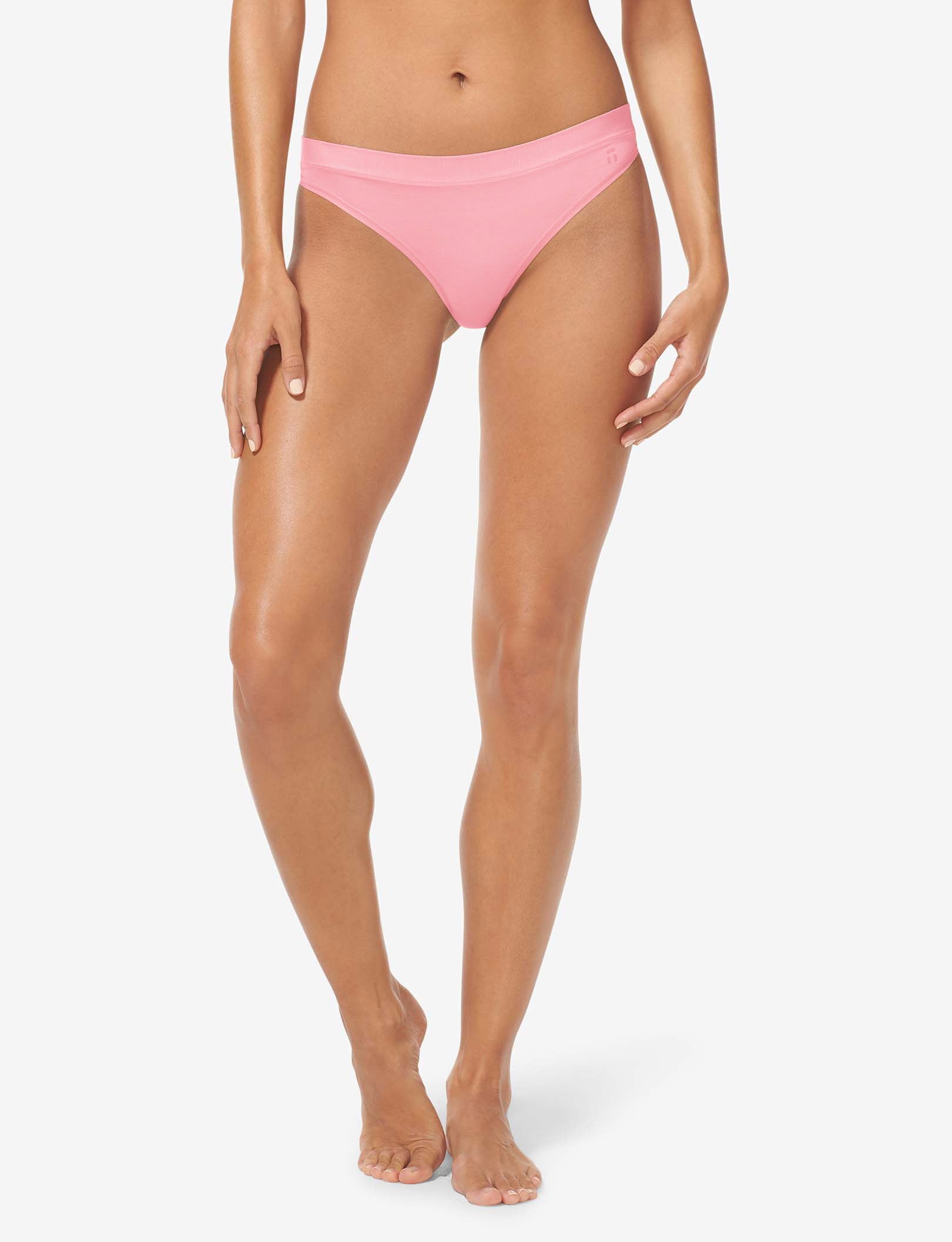 Women's Second Skin Thong::Geranium Pink