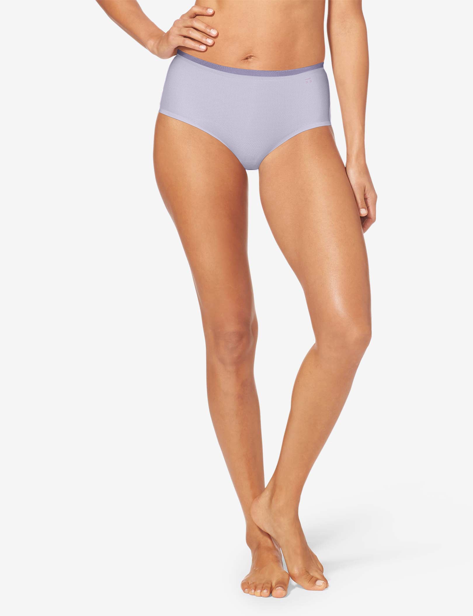 Women's Air High Rise Brief::Purple Heather