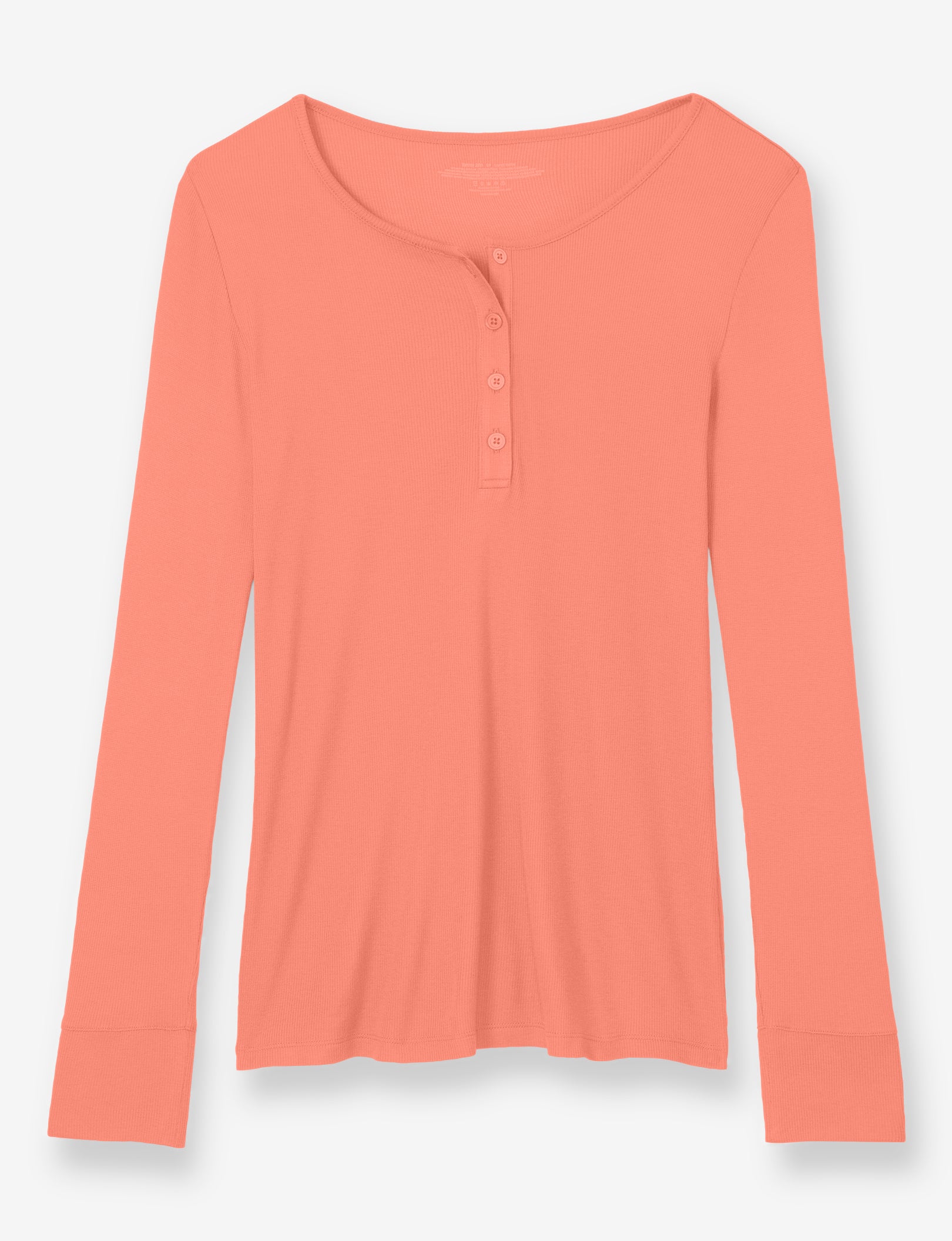 Women's Lounge Henley::Peach