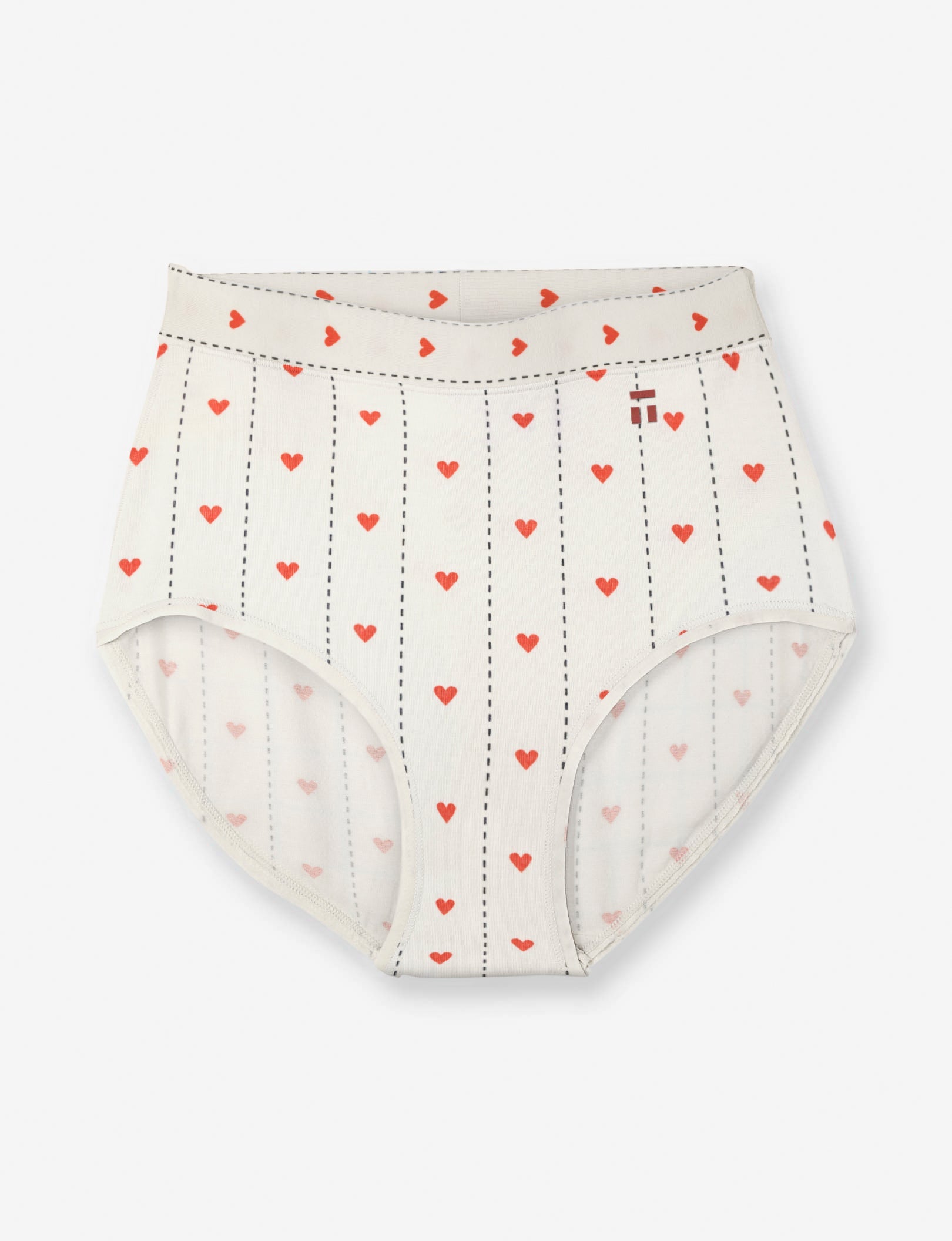 Women's Cool Cotton High Rise Brief::Sweetheart Coconut Milk