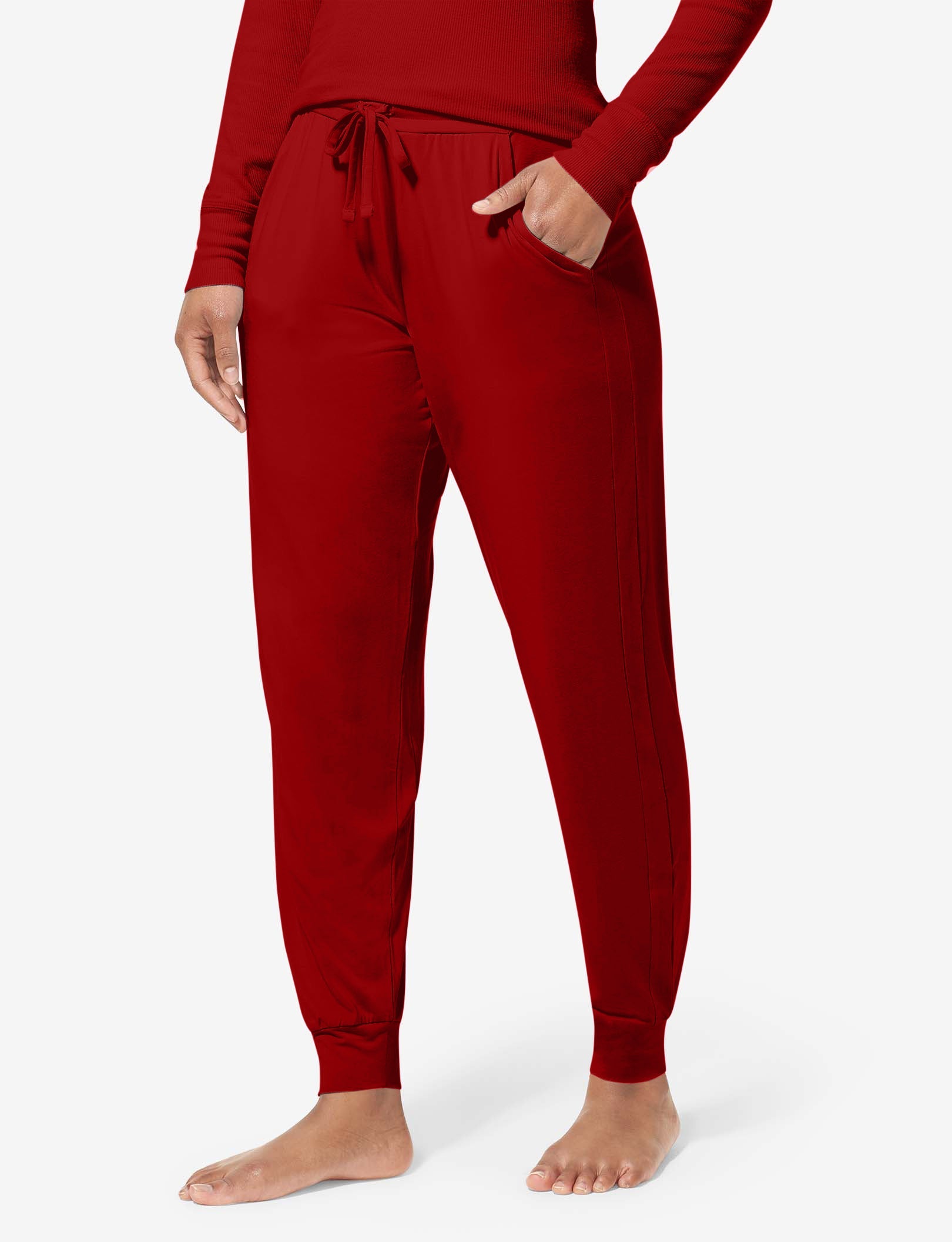 Women's Lounge Jogger::Red Dahlia