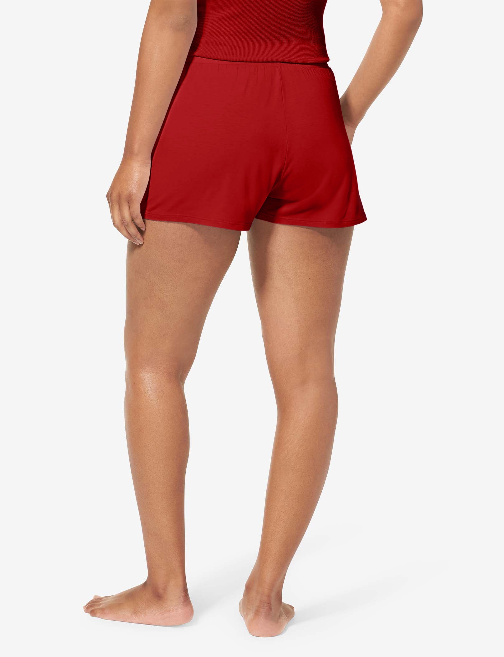 Women's Lounge Short::Red Dahlia