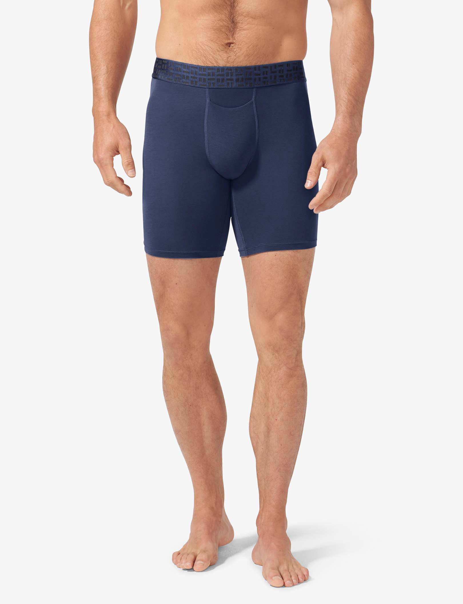Premium Boxer Brief 8" (3-Pack)::Black/Navy Blazer