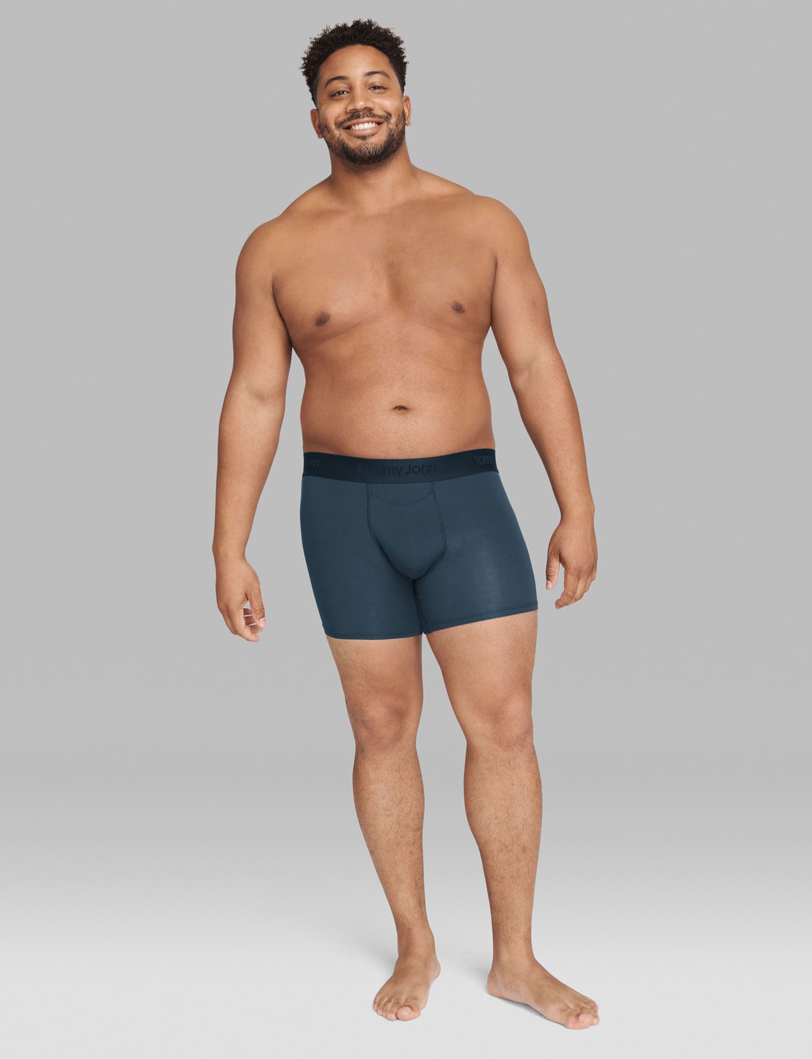 Second Skin Trunk 4" (6-Pack)::Dress Blues/Turbulence Grey/Black