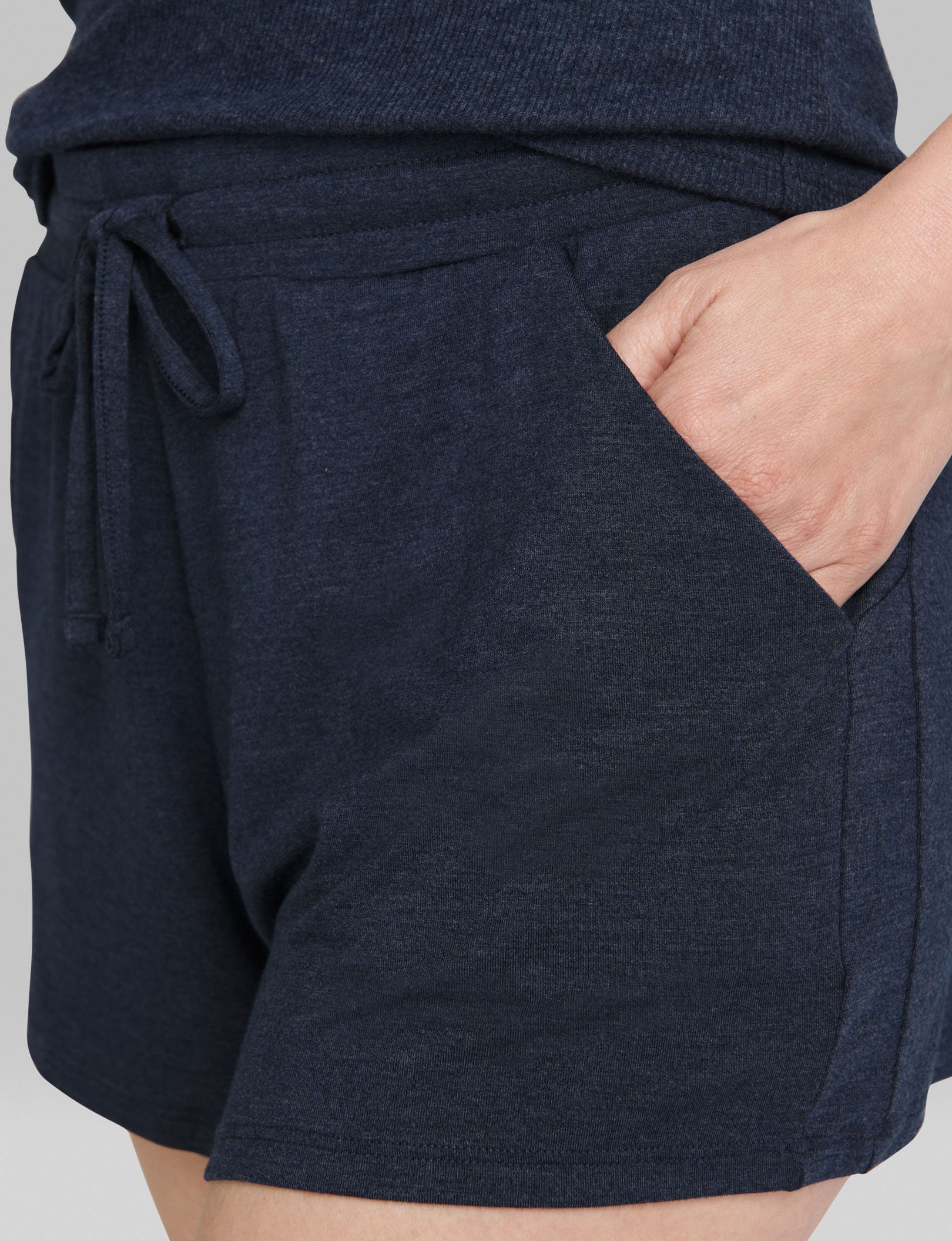 Women's Lounge Short::Dress Blues Heather