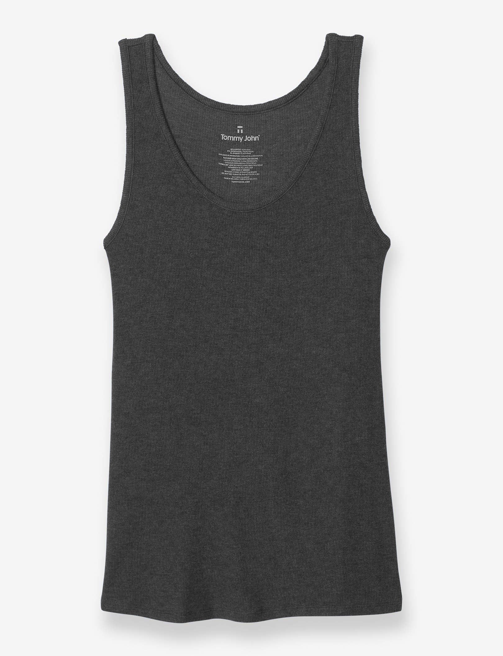 Women's Lounge Scoop or V-Neck Tank::Charcoal Heather