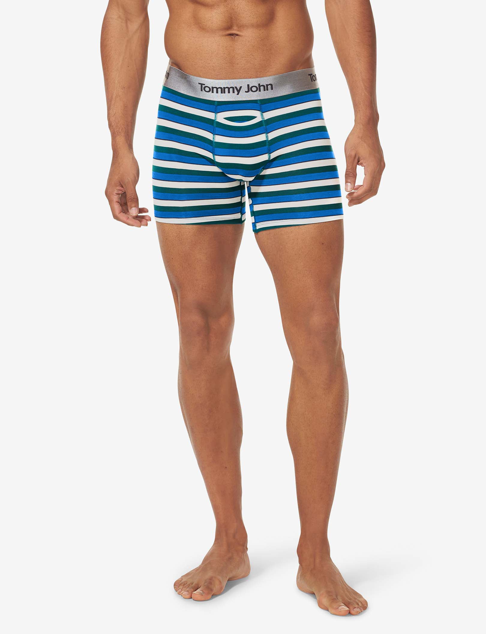 Second Skin Trunk 4"::Coconut Stripe