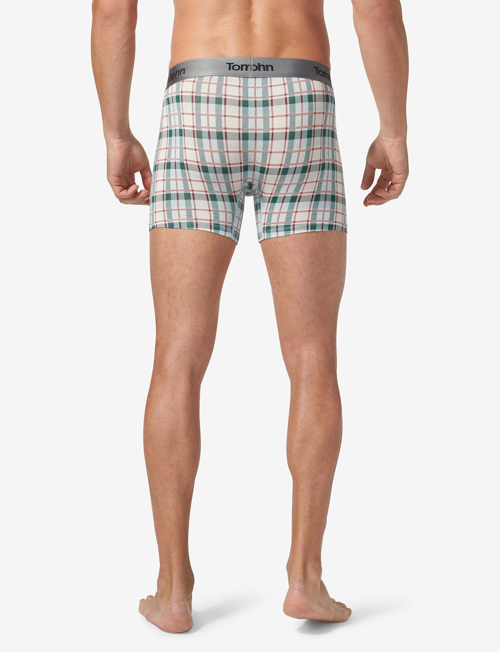 Second Skin Trunk 4"::Coconut Milk Plaid