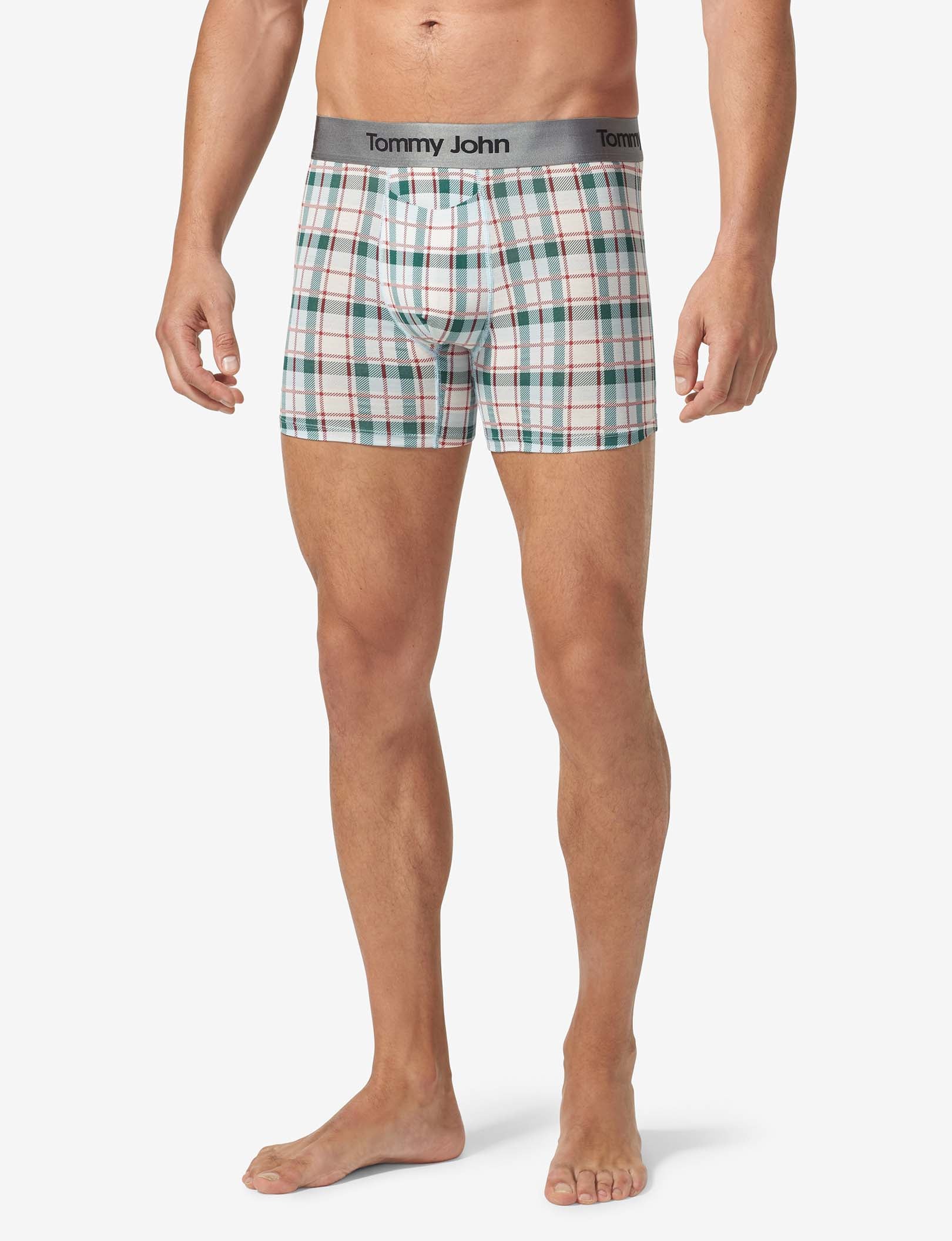 Second Skin Trunk 4"::Coconut Milk Plaid