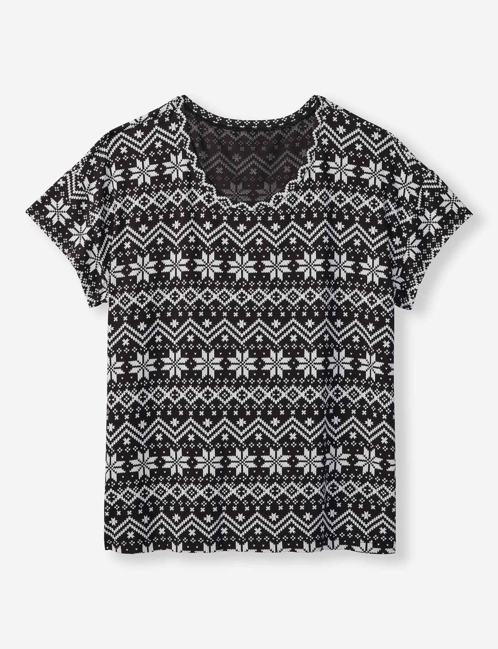 Women's Second Skin Sleep Tee::Black Vintage Sweater