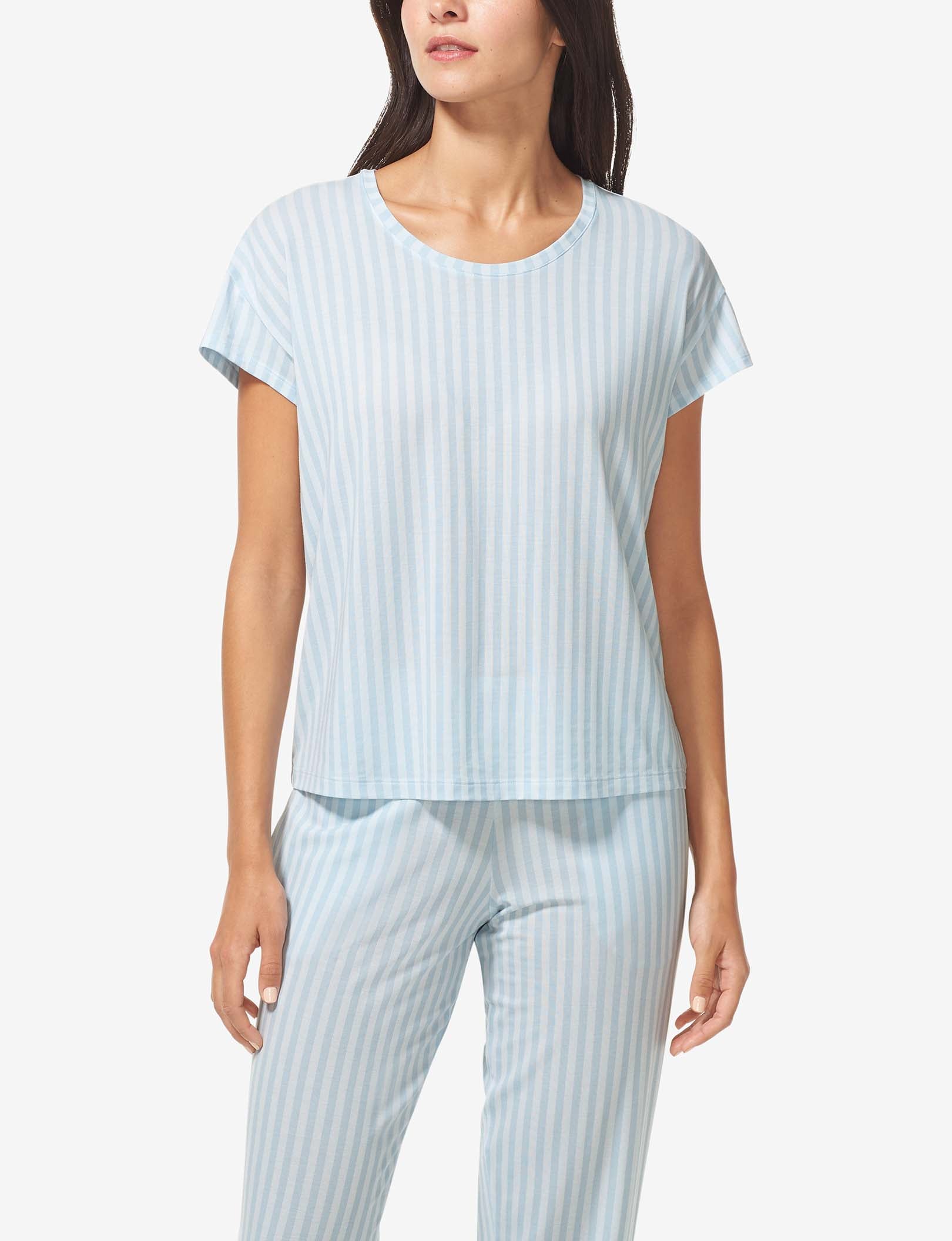 Women's Second Skin Sleep Tee::Ice Water