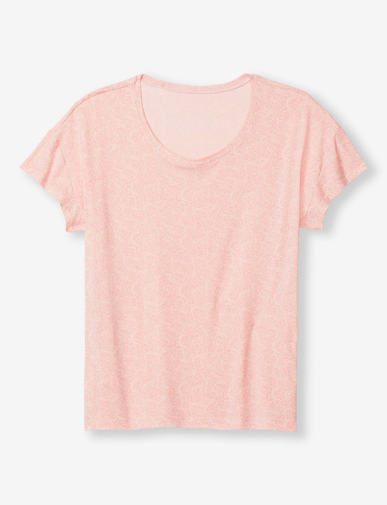 Women's Second Skin Sleep Tee::Gossamer Pink Rose