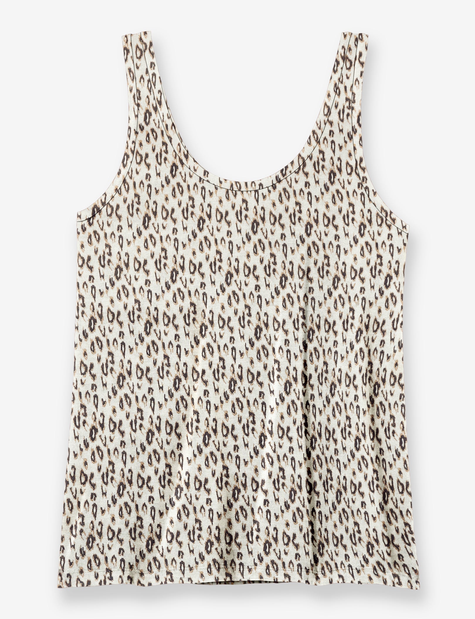 Women's Second Skin Sleep Tank::Natural Leopard