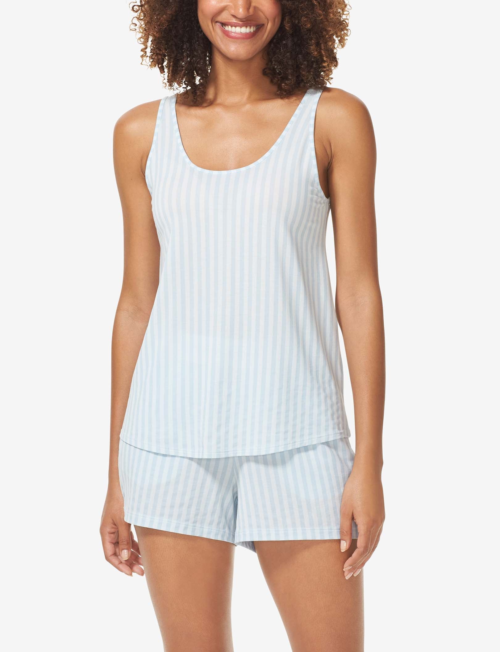 Women's Second Skin Sleep Tank::Ice Water