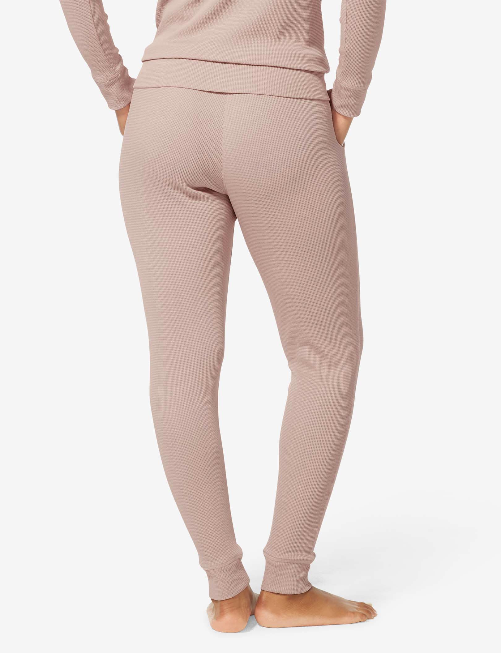 Women's Waffle Lounge Jogger::Shadow Pink
