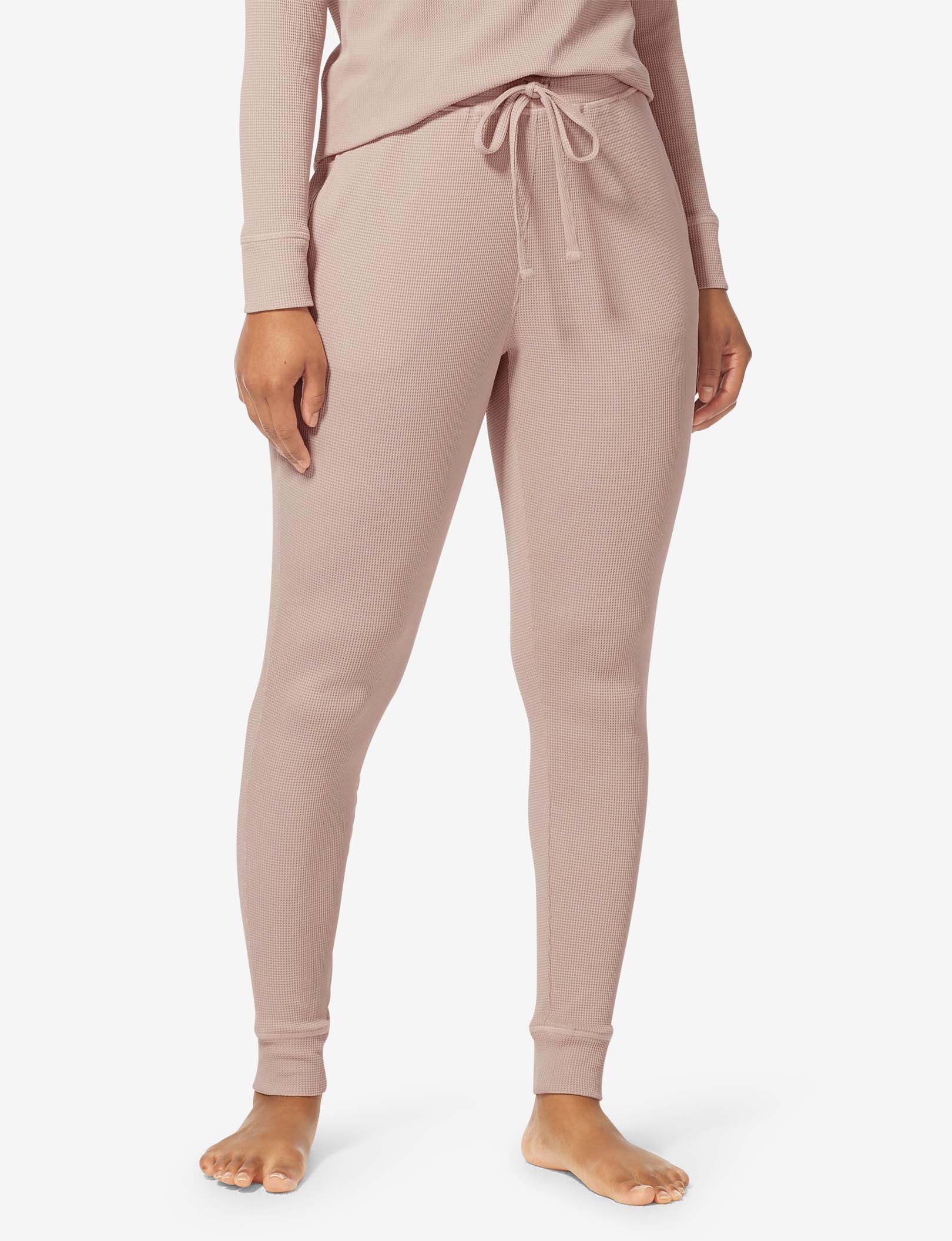 Women's Waffle Lounge Jogger::Shadow Pink