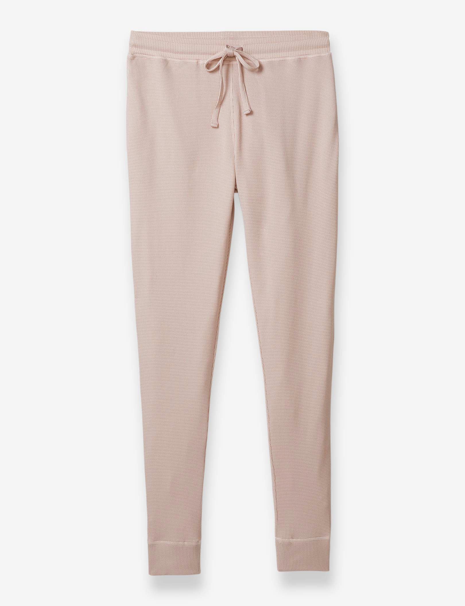 Women's Waffle Lounge Jogger::Shadow Pink