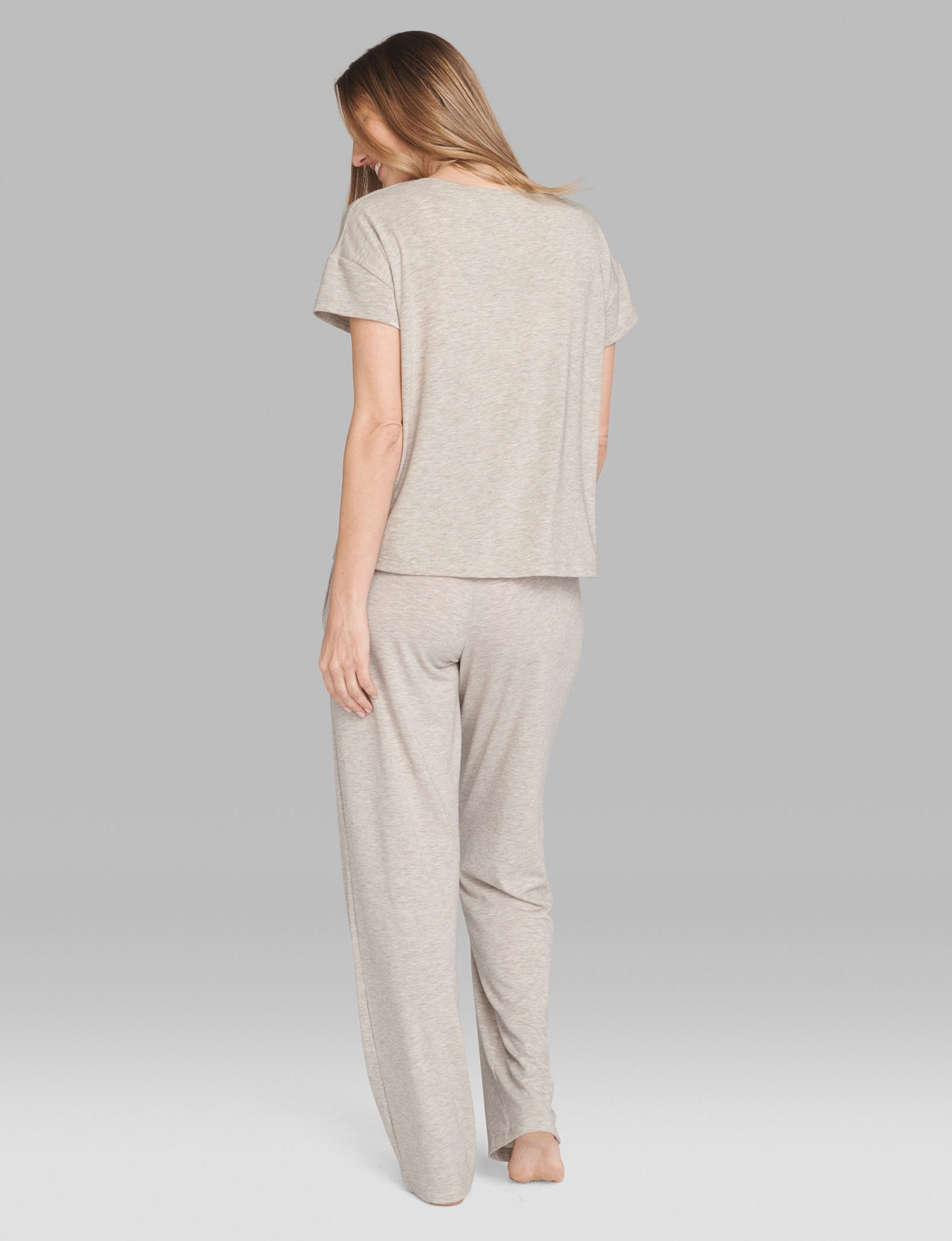 Women's Second Skin Sleep Pant::Dove Heather