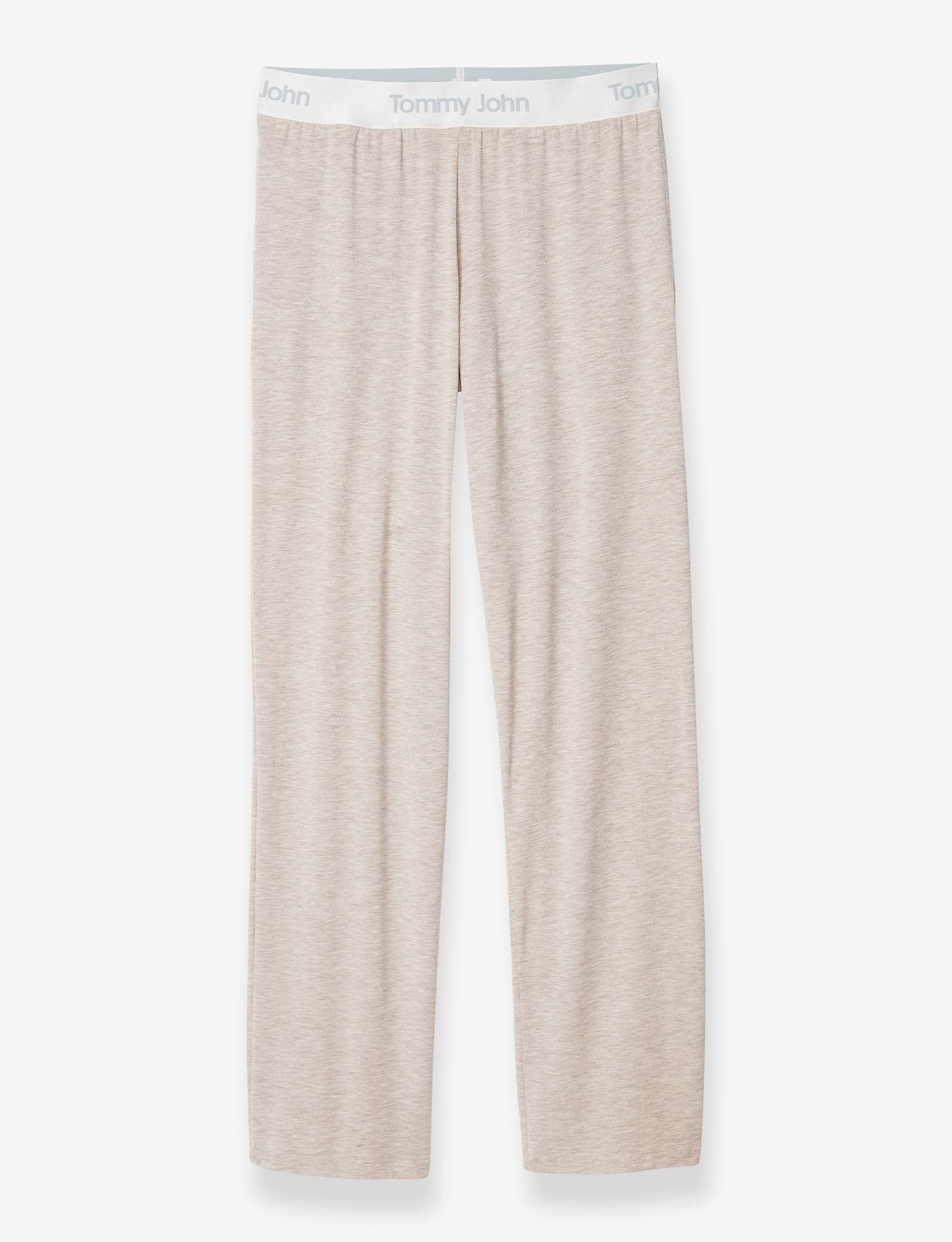 Women's Second Skin Sleep Tee & Pant Basic Set::Dove Heather