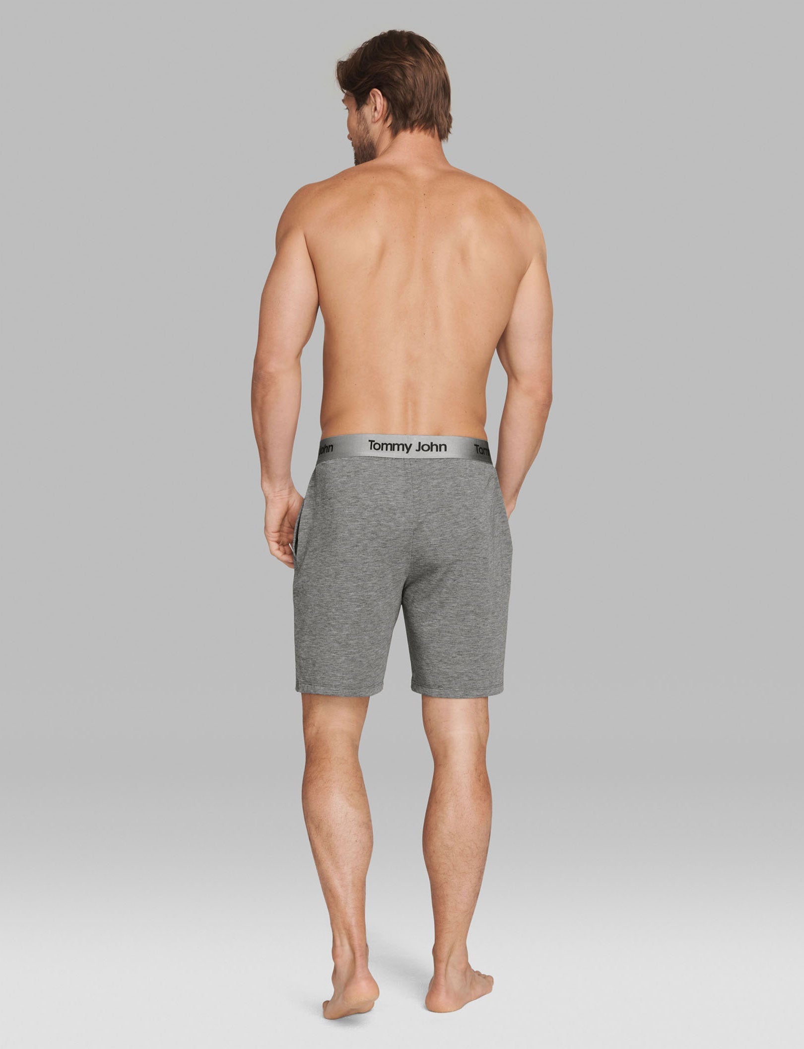 Second Skin Sleep Short::Medium Heather Grey