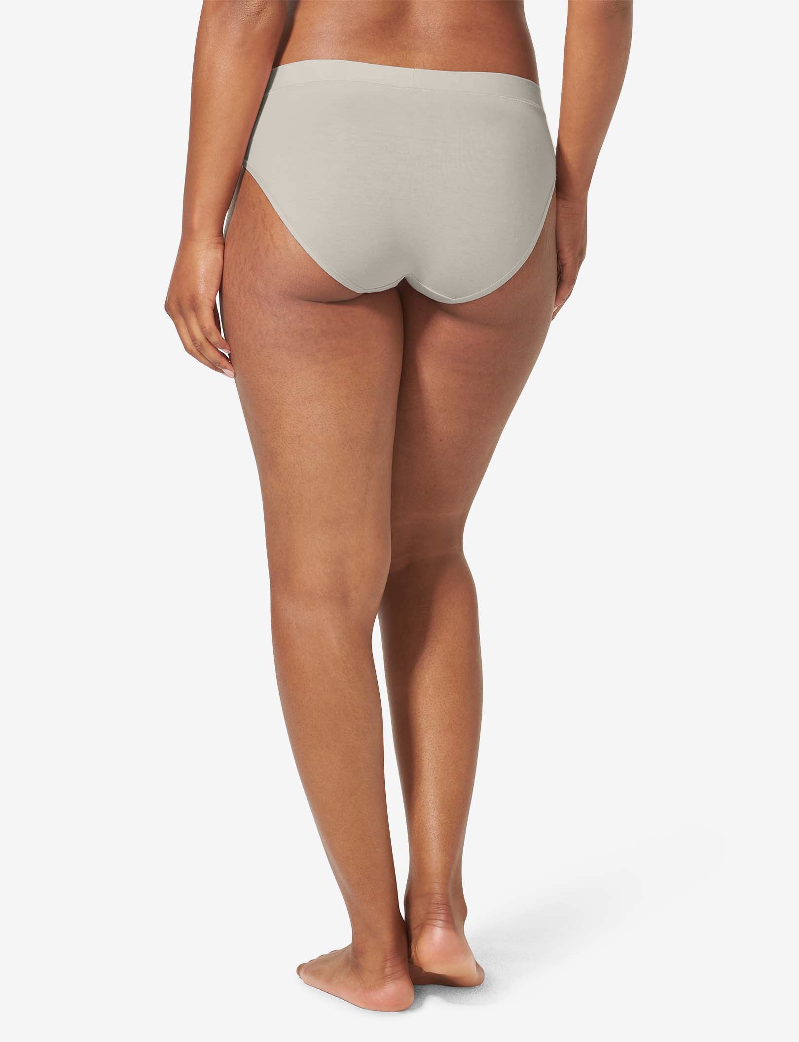 Women's Cool Cotton Brief::Silver Gray
