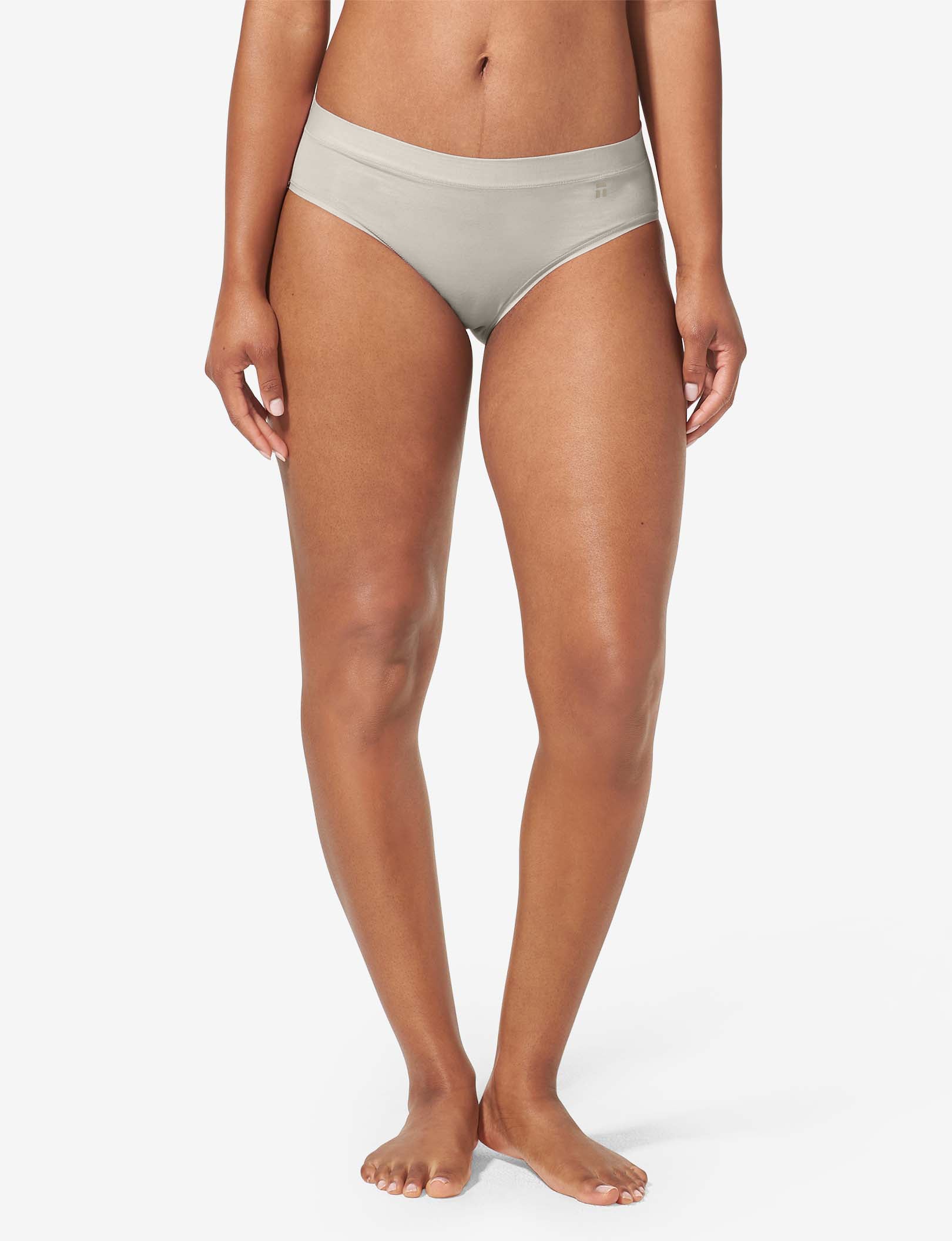 Women's Cool Cotton Brief::Silver Gray