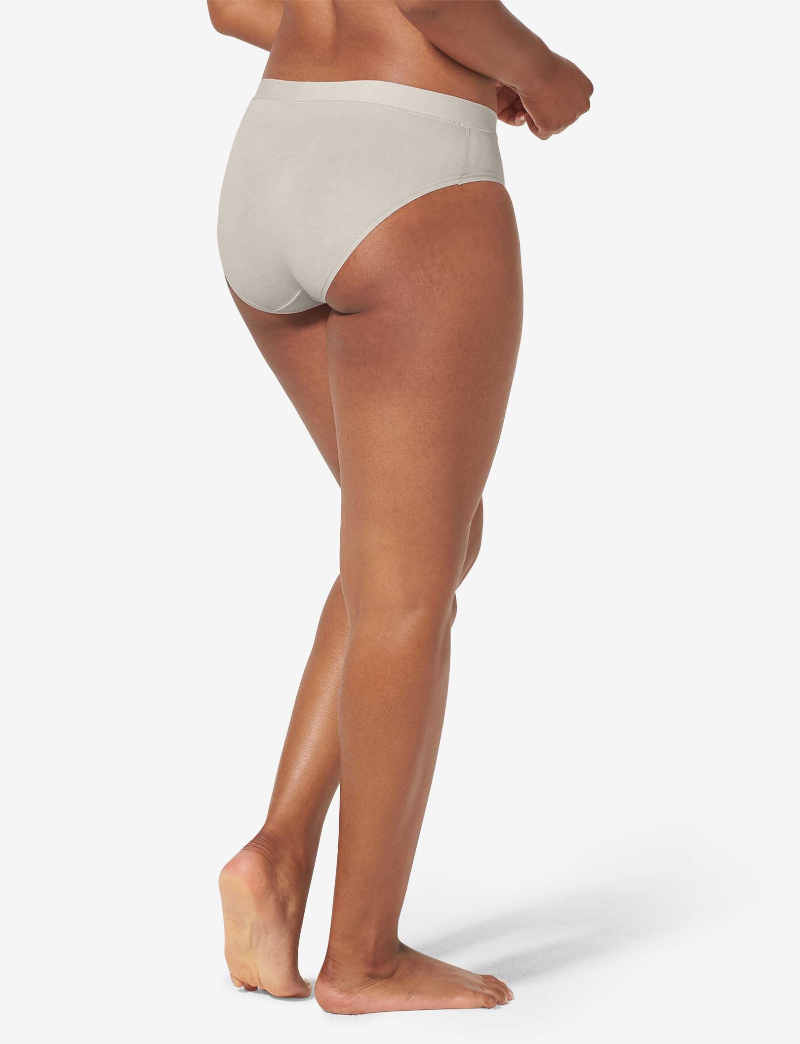 Women's Cool Cotton Brief::Silver Gray