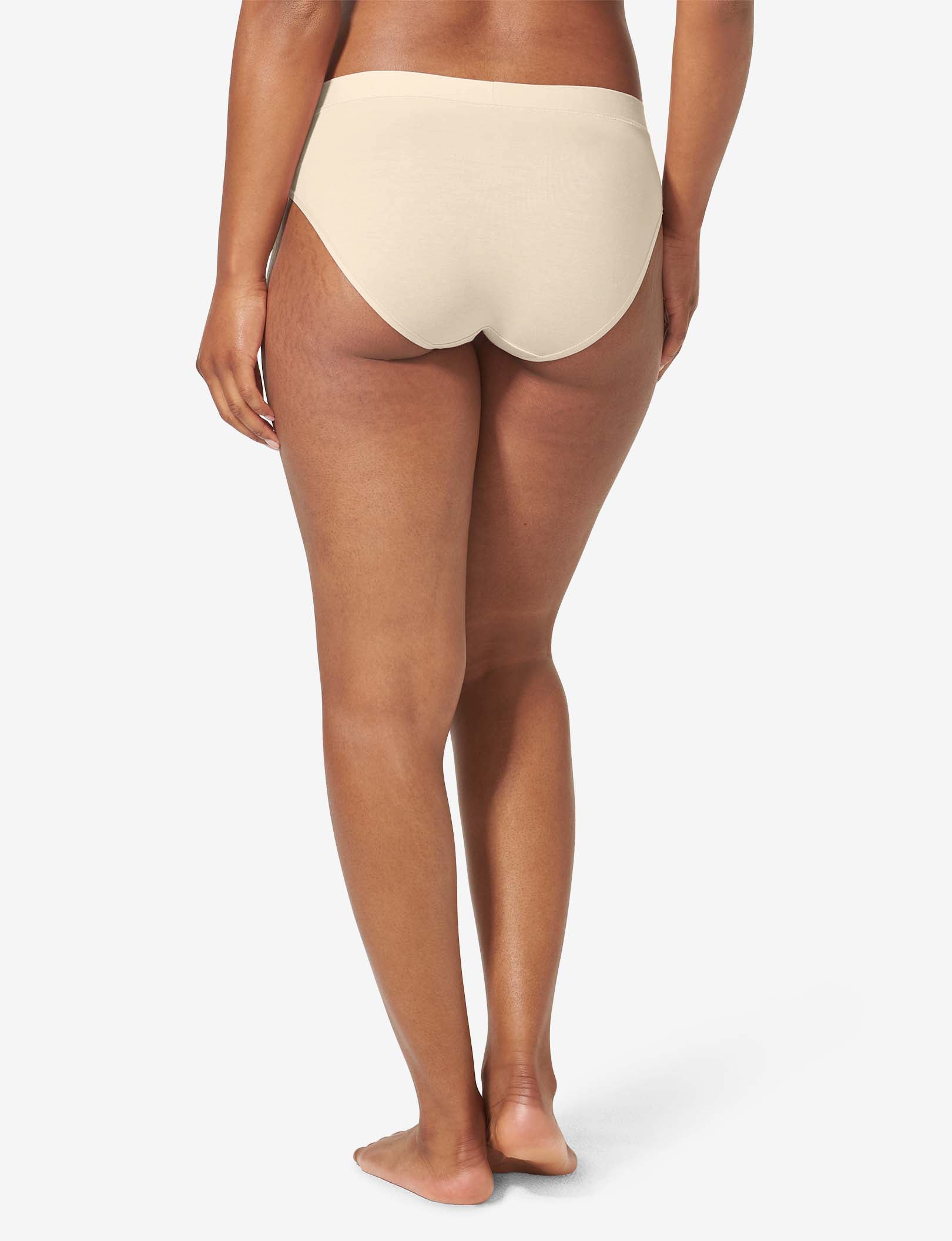 Women's Cool Cotton Brief::Pastel Rose Tan