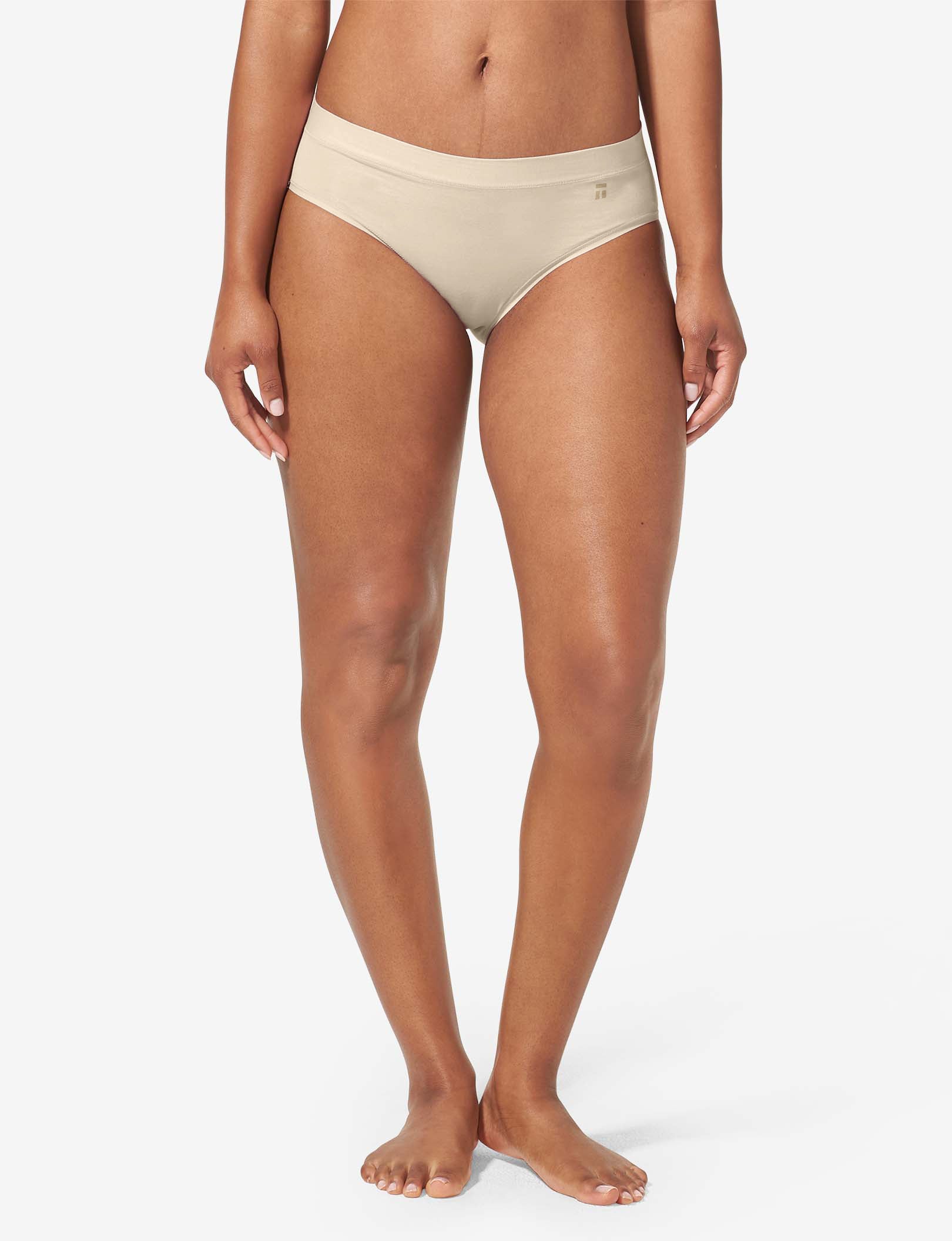 Women's Cool Cotton Brief::Pastel Rose Tan